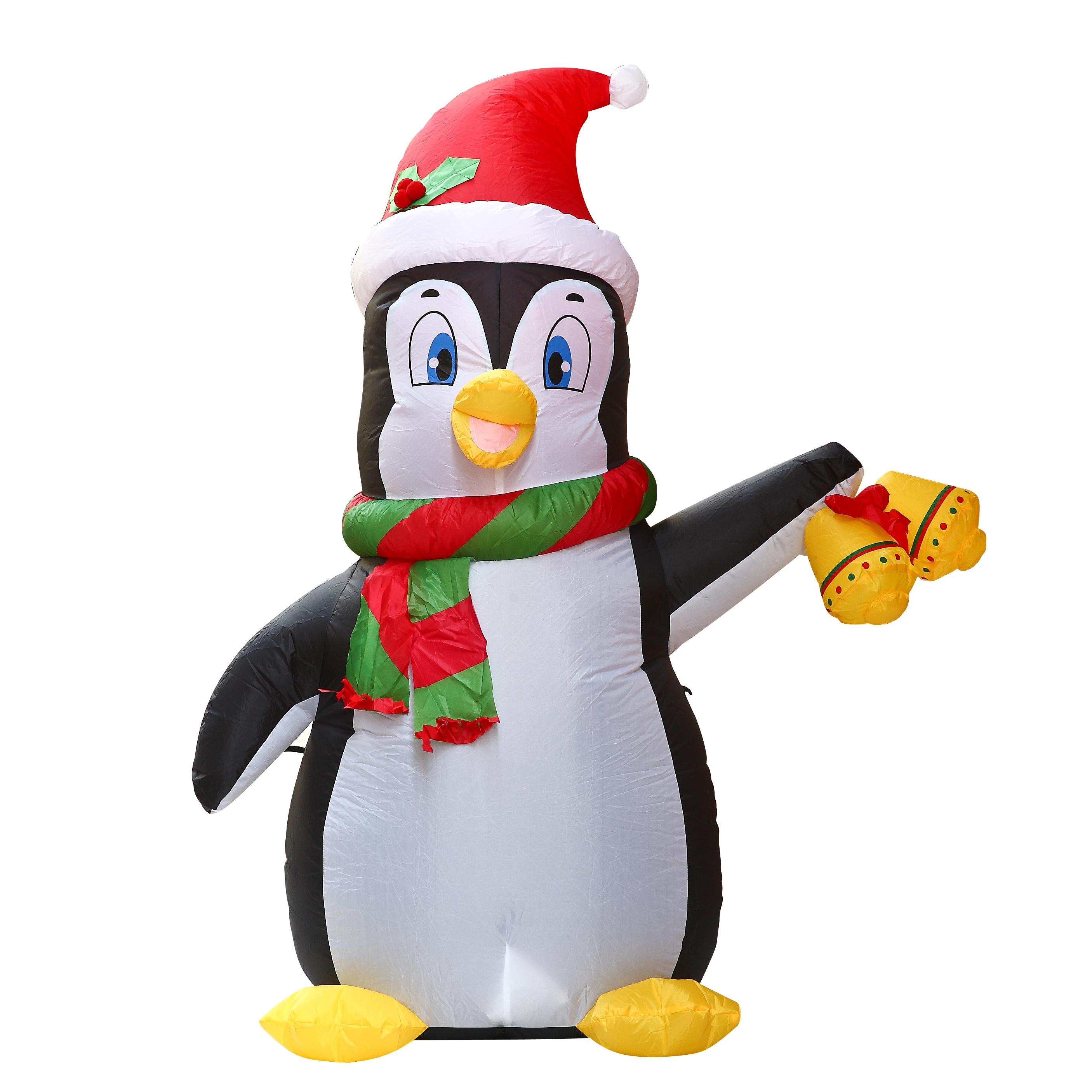 SYNCFUN 5-ft Lighted Penguin Christmas Inflatable in the Christmas ...