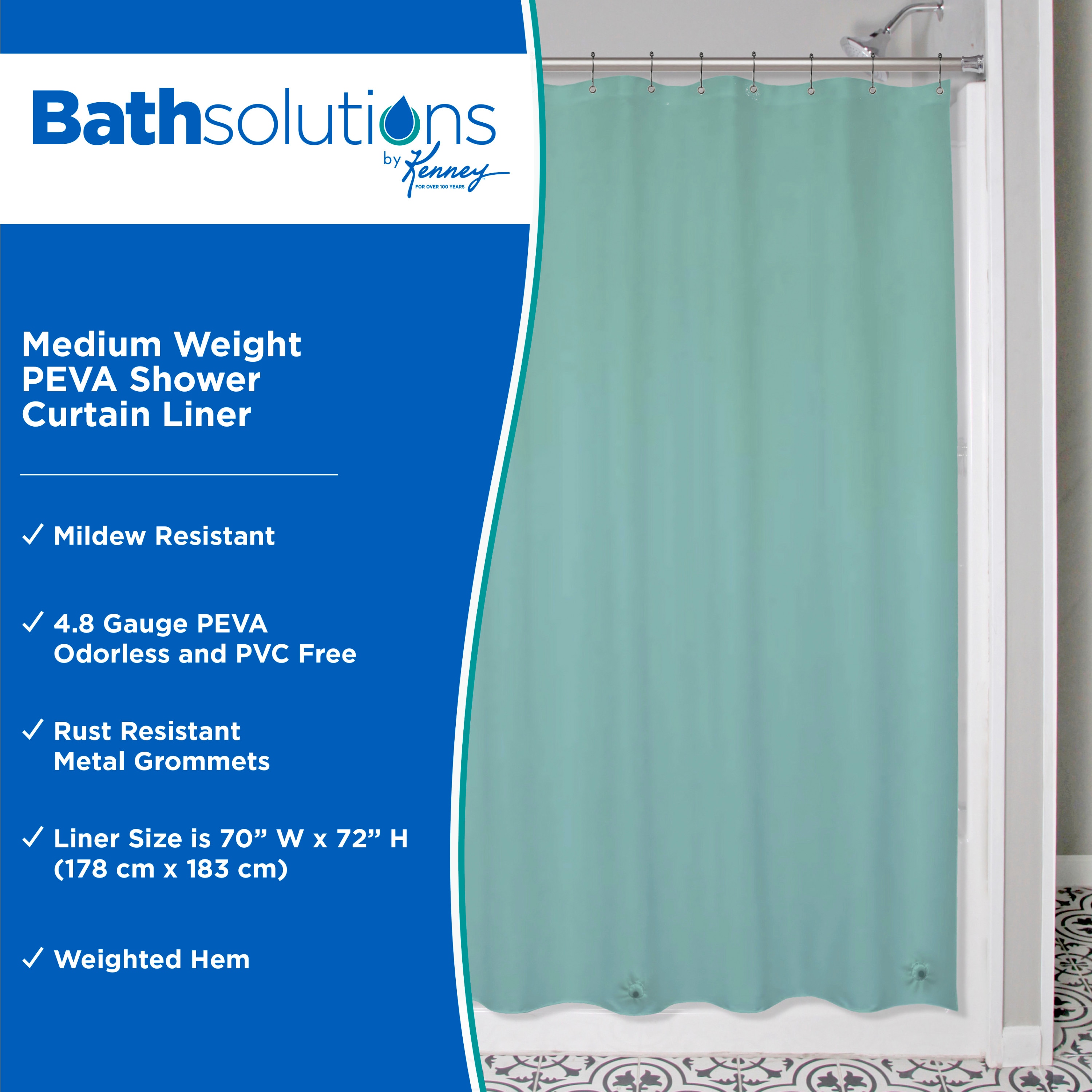 Kenney KN61437 Shower-Curtains-Liners - View #2