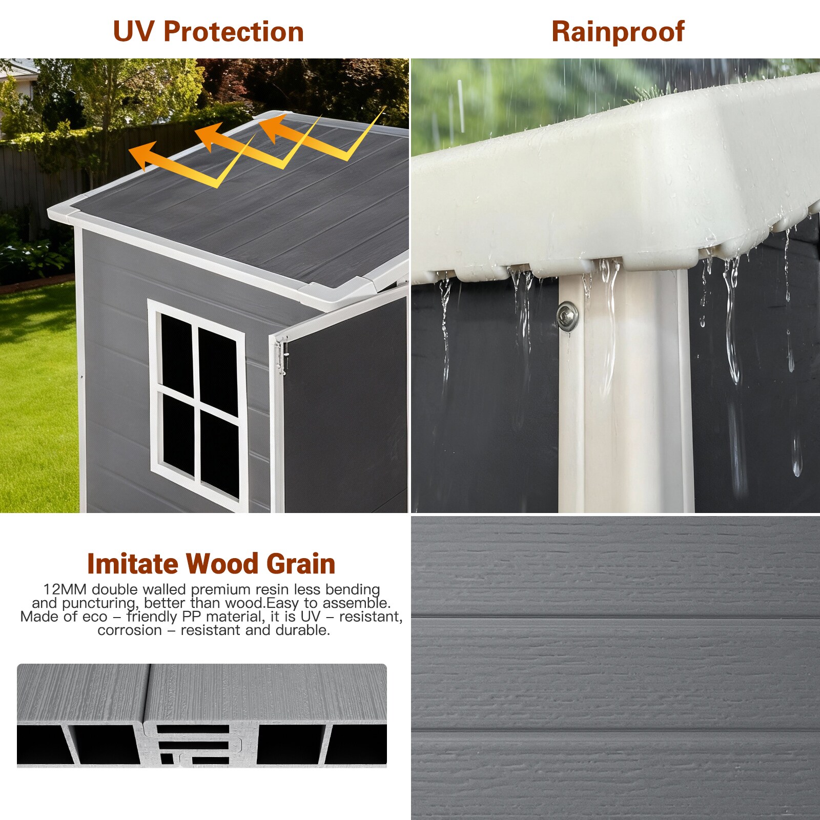 LUXEYARD DS-M-BAC03990 Metal-Storage-Buildings-Sheds - View #3