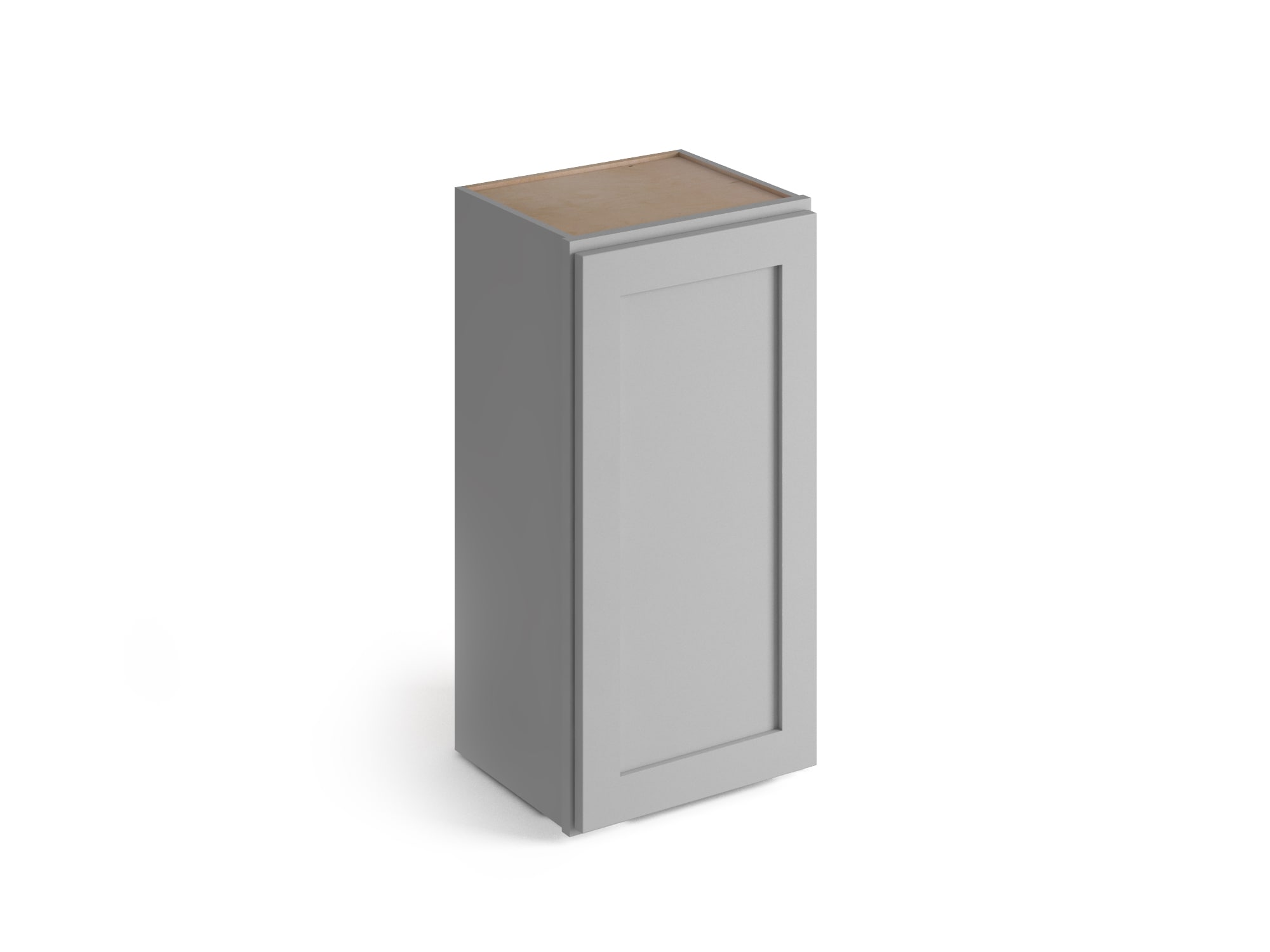 Valleywood Cabinetry Proper Gray 21-in W x 30-in H x 12-in D Proper Gray Birch Wall Ready To Assemble Plywood Cabinet (Flat Panel Shaker Door Style)