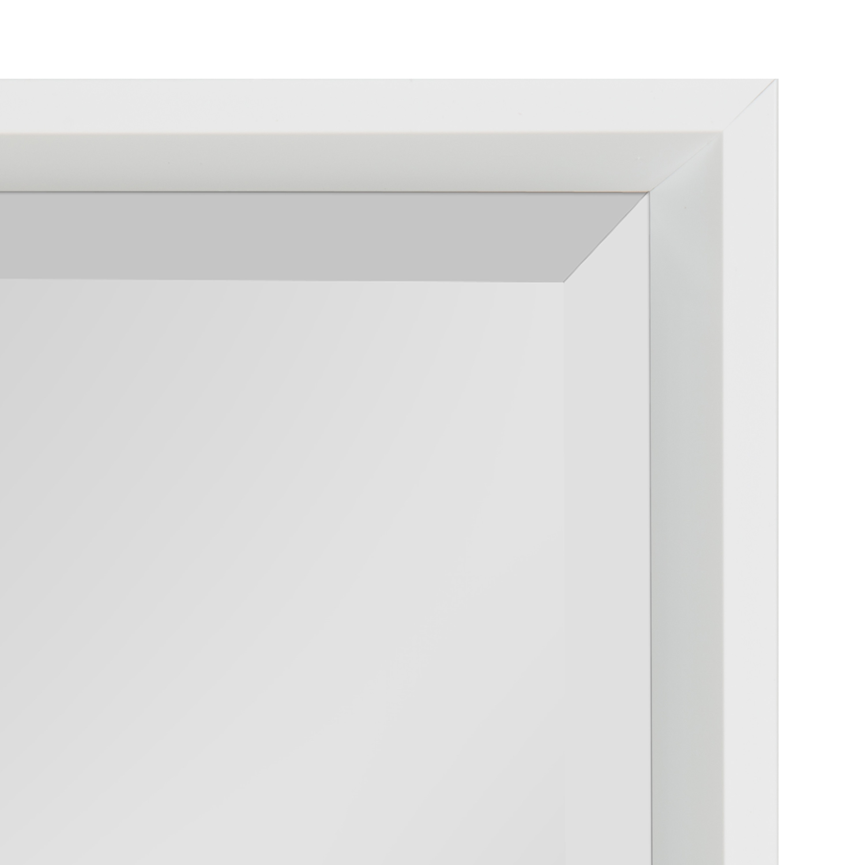 Kate and Laurel Calter 19.5-in W x 25.5-in H White Framed Wall Mirror ...