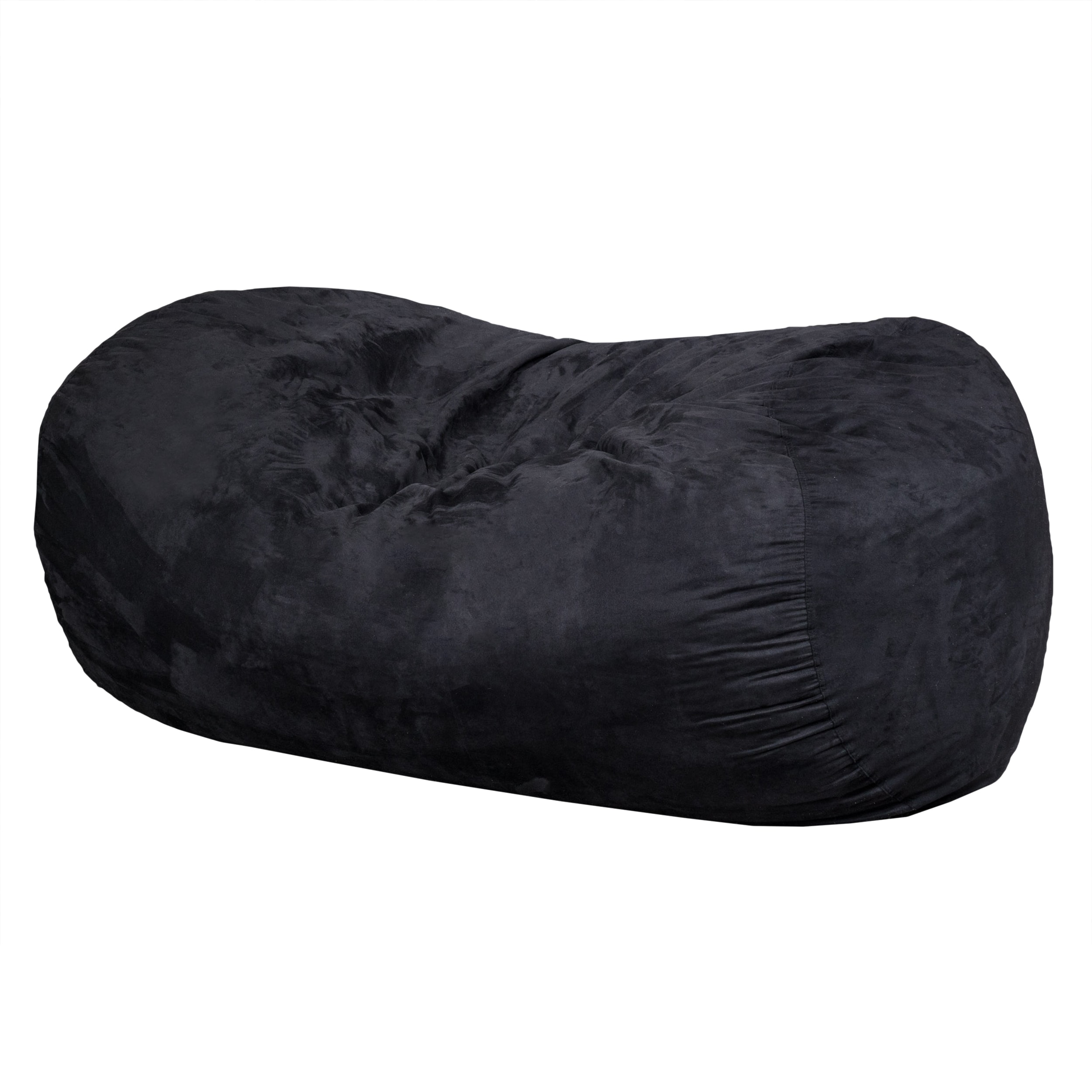 Tatayosi Black Suede Cylindrical Bean Bag