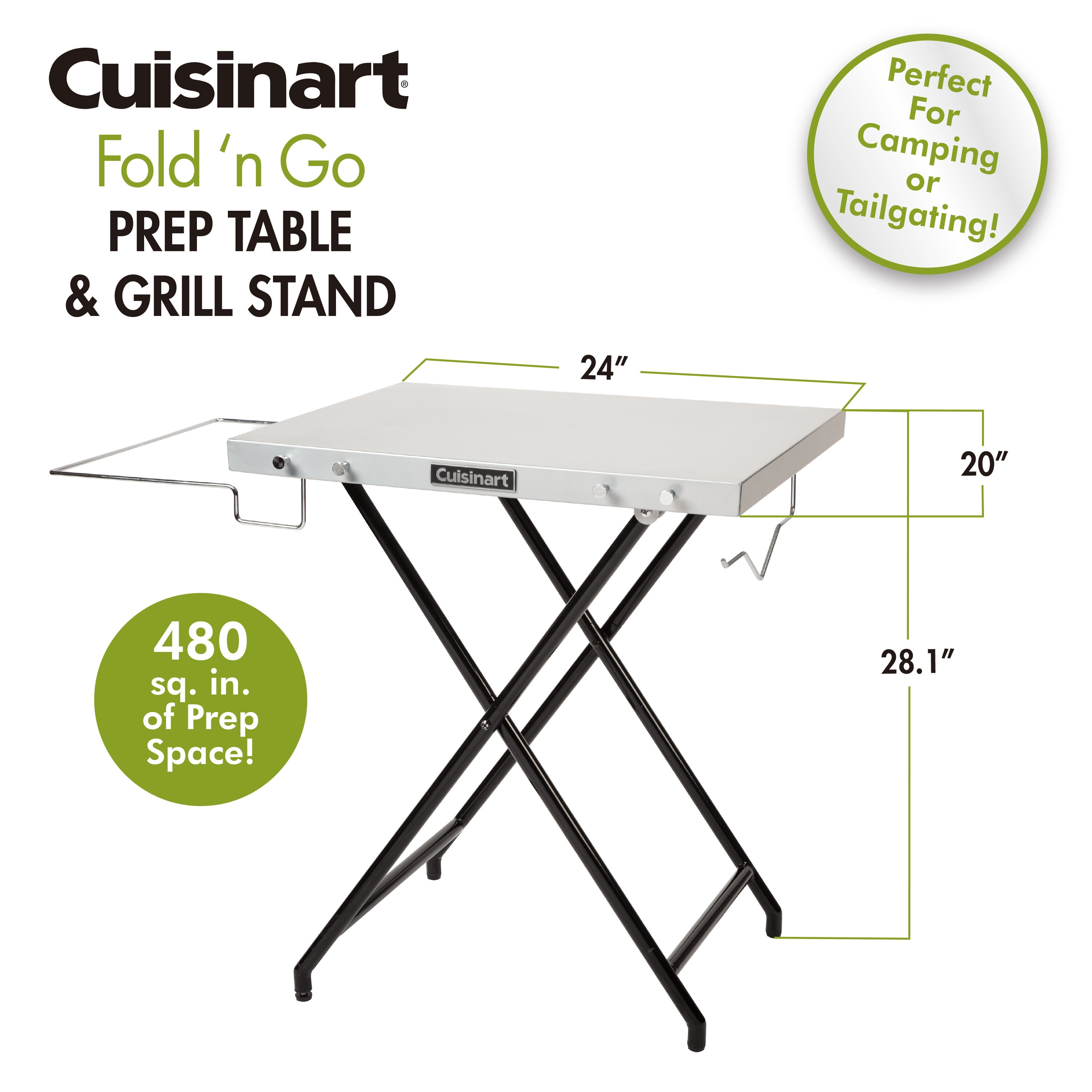 Cuisinart Grill Carts and Grill Stands Multi Steel Folding Grill Stand in  the Grill Carts  Grill Stands department at