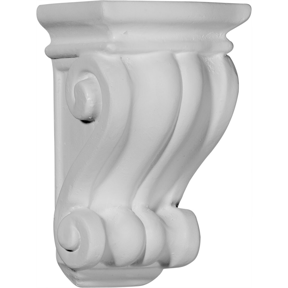 Ekena Millwork COR03X03X06CO 3.125-in x 3.0-in x 5.25-in Primed White Urethane Paintable Corbel