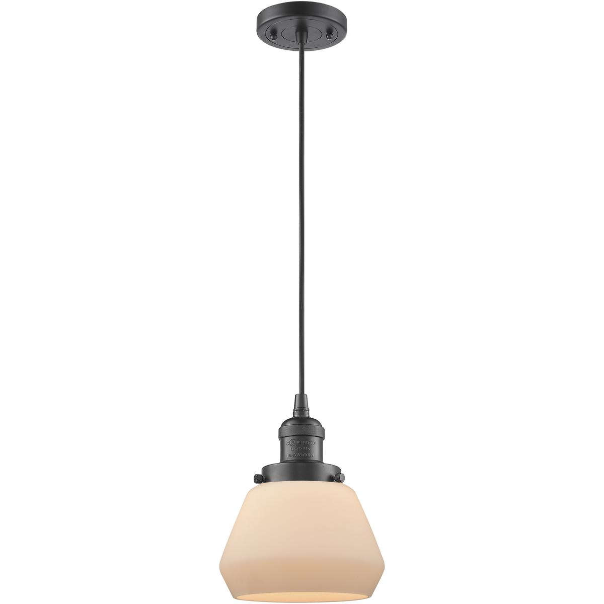 Innovations Lighting -  201C-OB-G171 Franklin Restoration Fulton Mini Pendant Oil Rubbed Bronze