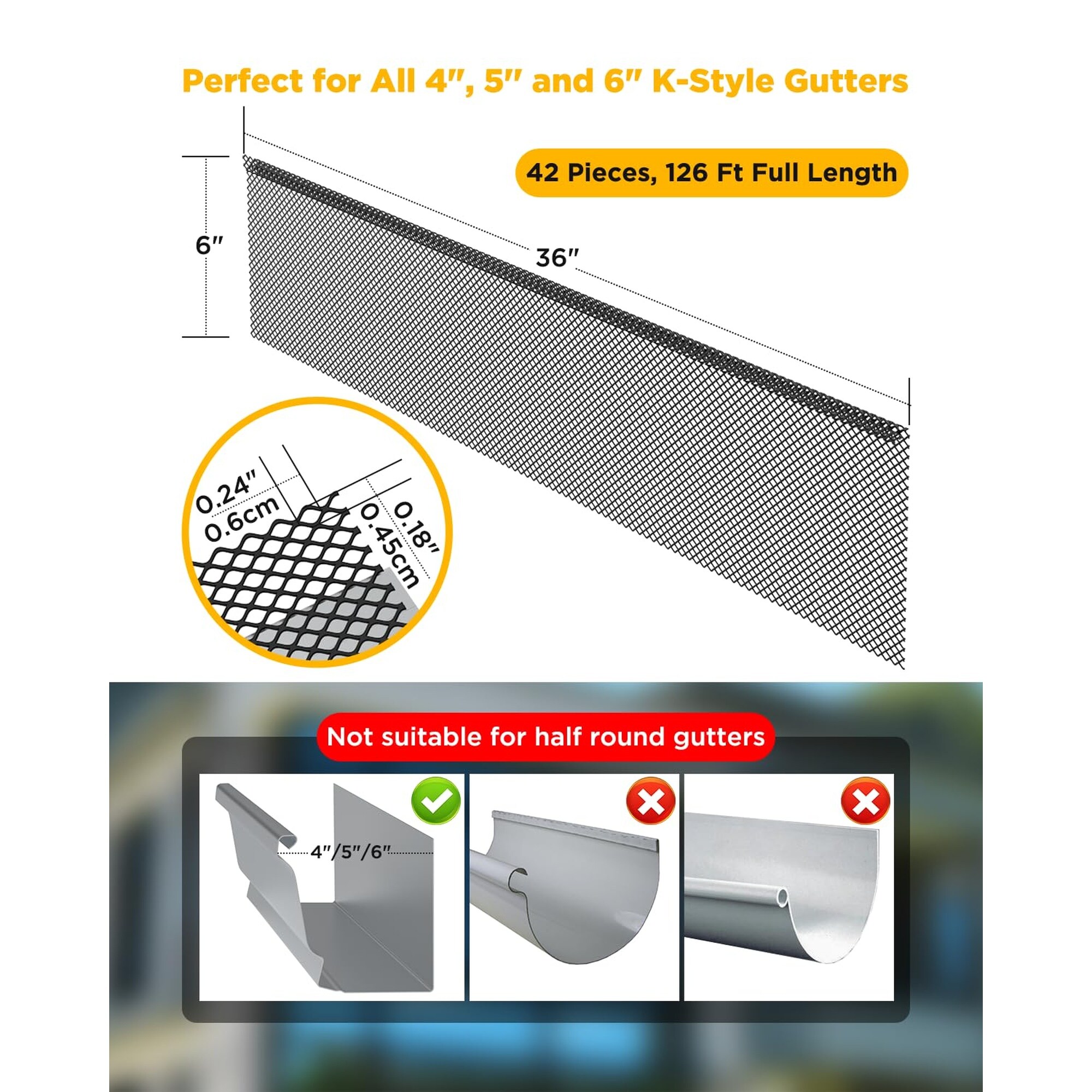 Numhew NHLYNN81175 Gutter-Hangers-Brackets - View #3