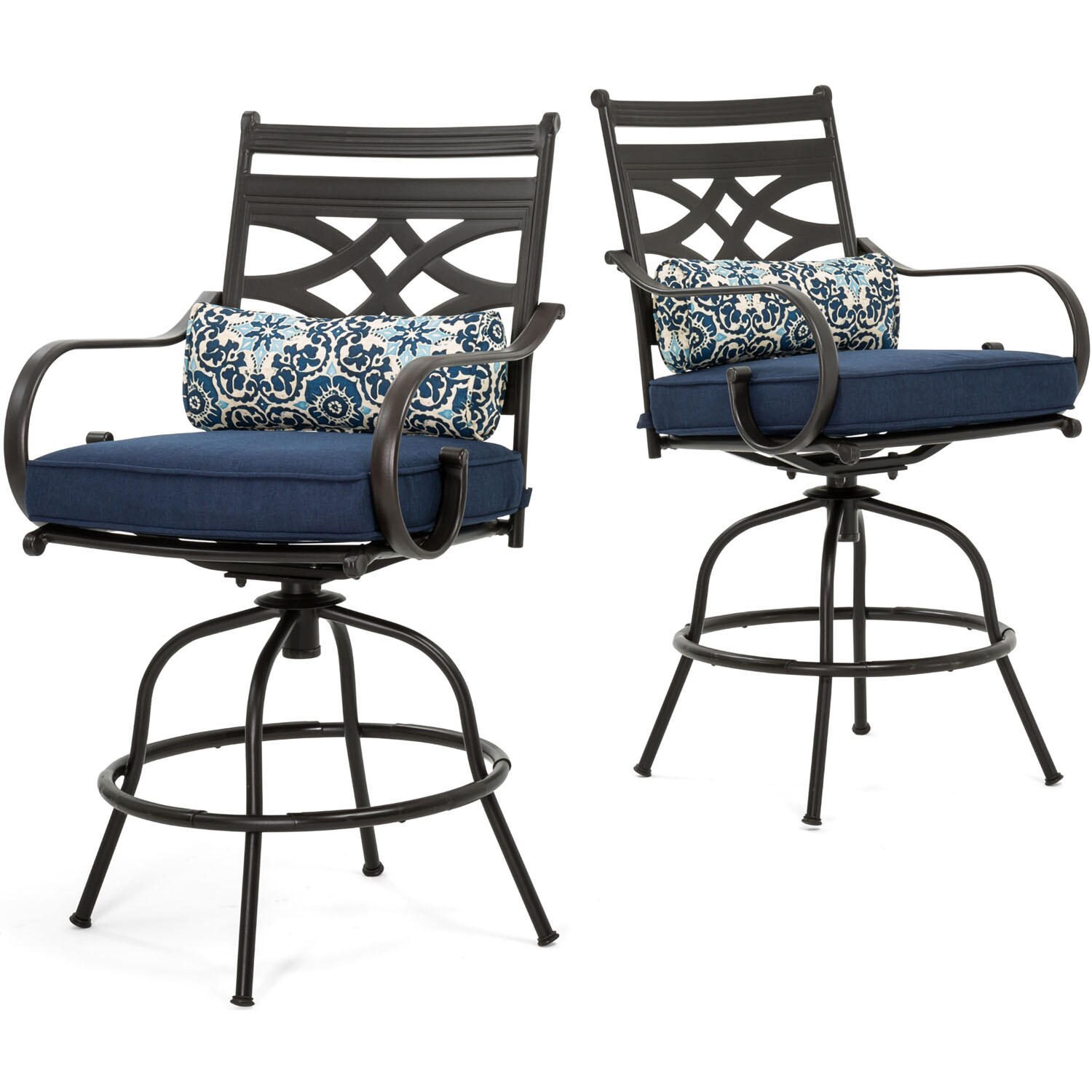 Hanover MCLRDN3PCBRSW2-NVY Patio-Dining-Sets - View #3