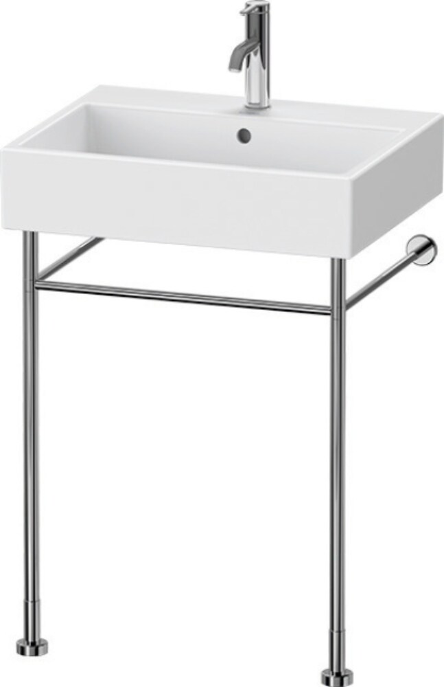 Aanbeveling Pas op geschiedenis Duravit Vero 30.75-in H Chrome Stainless Steel Wall-mount Modern Console  Sink Base (16.75-in x 16.75-in) in the Console Sinks department at Lowes.com