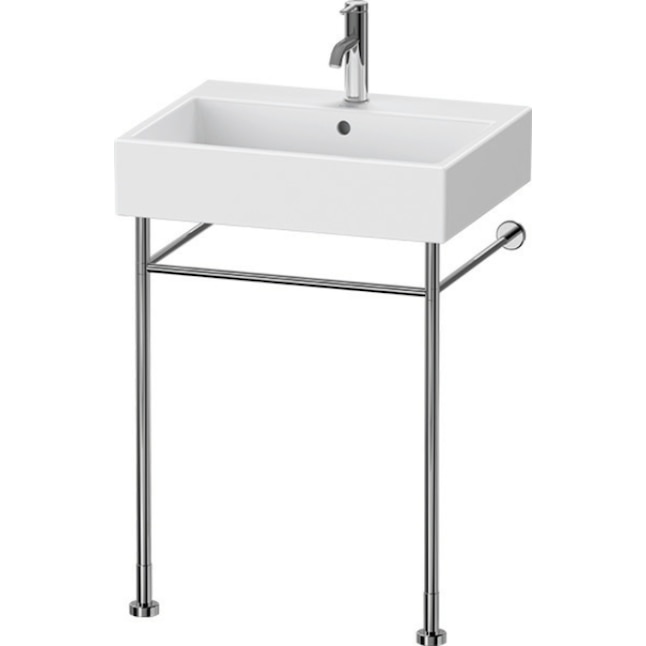 Nat Oven Minder dan Duravit Vero 30.75-in H Chrome Stainless Steel Wall-mount Modern Console  Sink Base (16.75-in x 16.75-in) in the Console Sinks department at Lowes.com