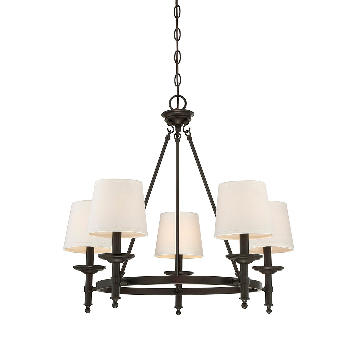 1 Light Oil Rubbed Bronze Modern Contemporary Chandelier In The   10738352 