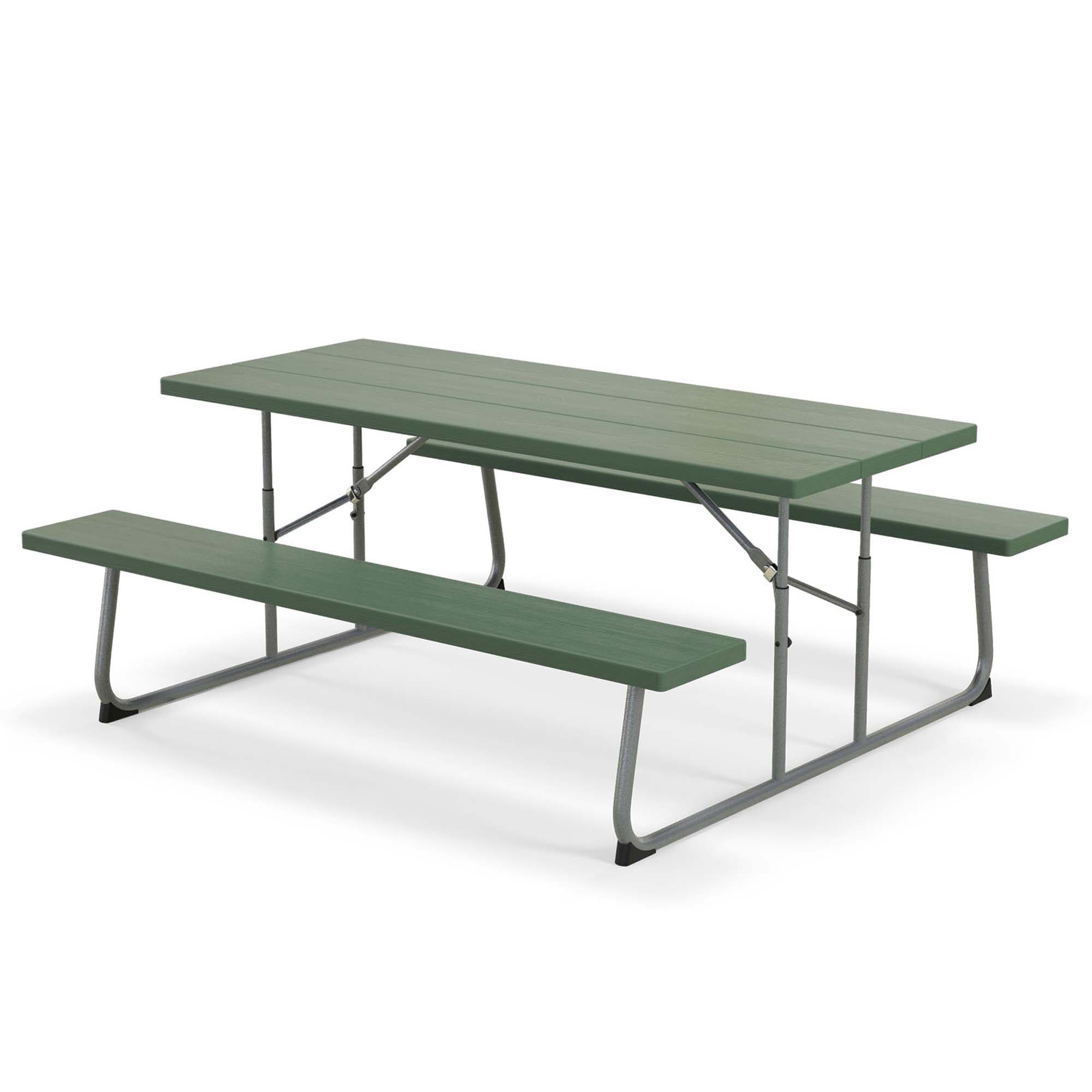 Costway HCST01513 Rectangle Dining 29-in W x 72-in L with Umbrella Hole