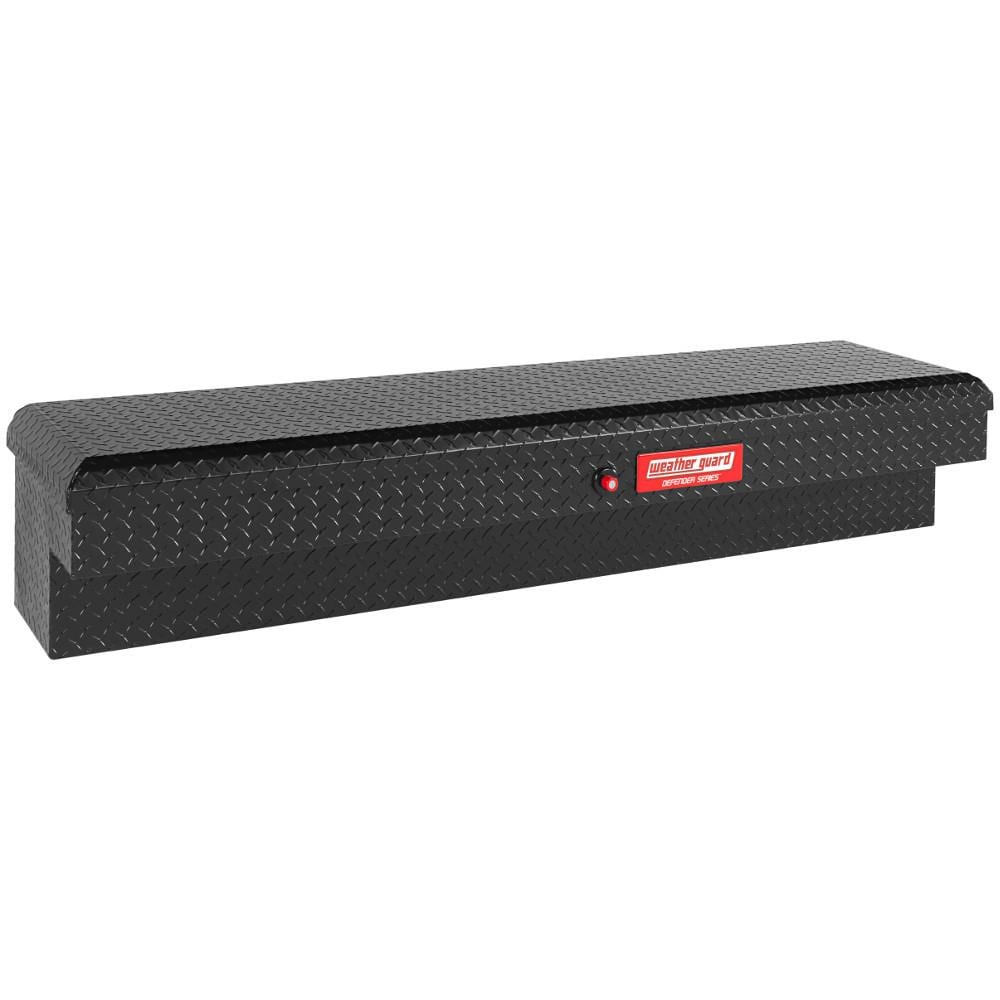 WEATHER GUARD 72.09-in x 16.63-in x 12.86-in Black Aluminum Side Mount Truck Tool Box 300301-53-01 Uae Electronic uaeelectronic.com