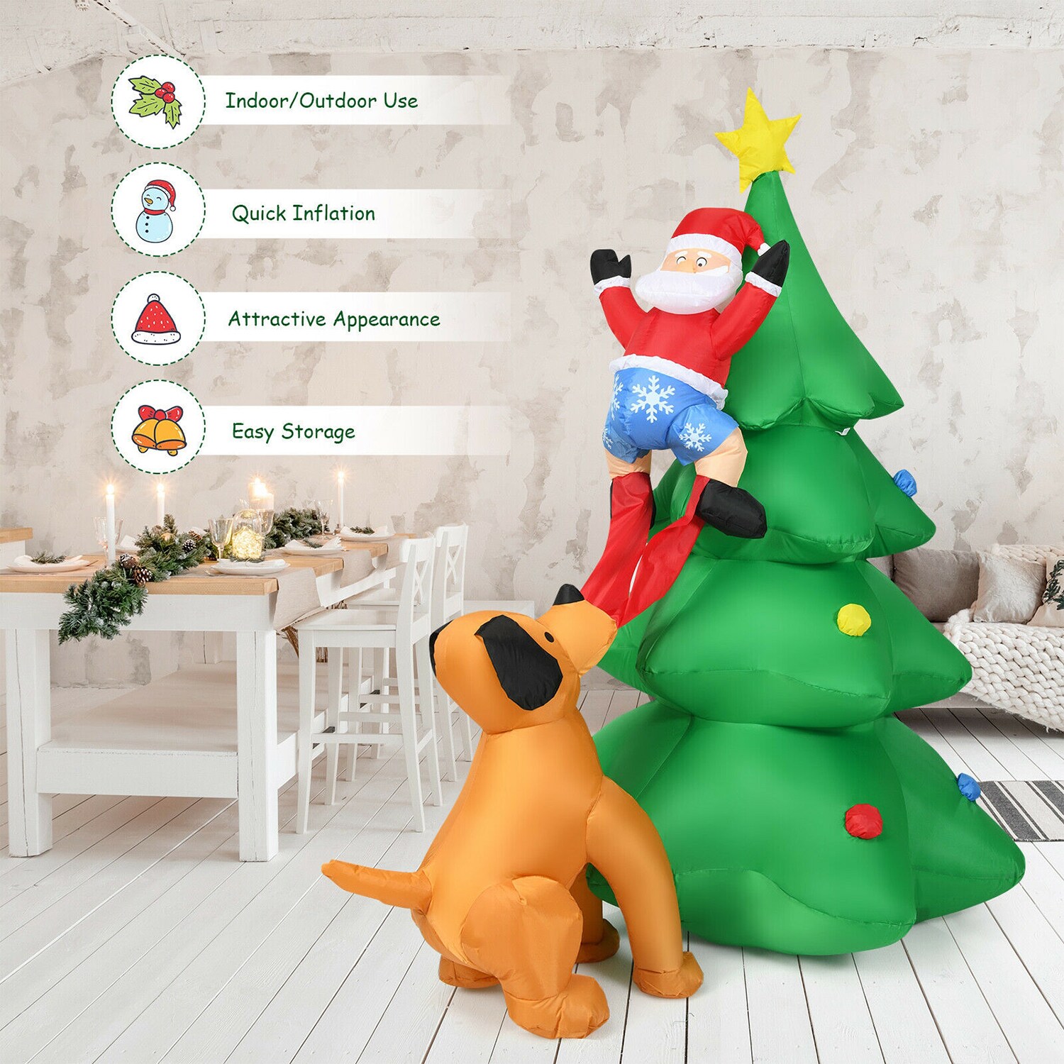 WELLFOR HYZ23946US Christmas-Inflatables - View #6