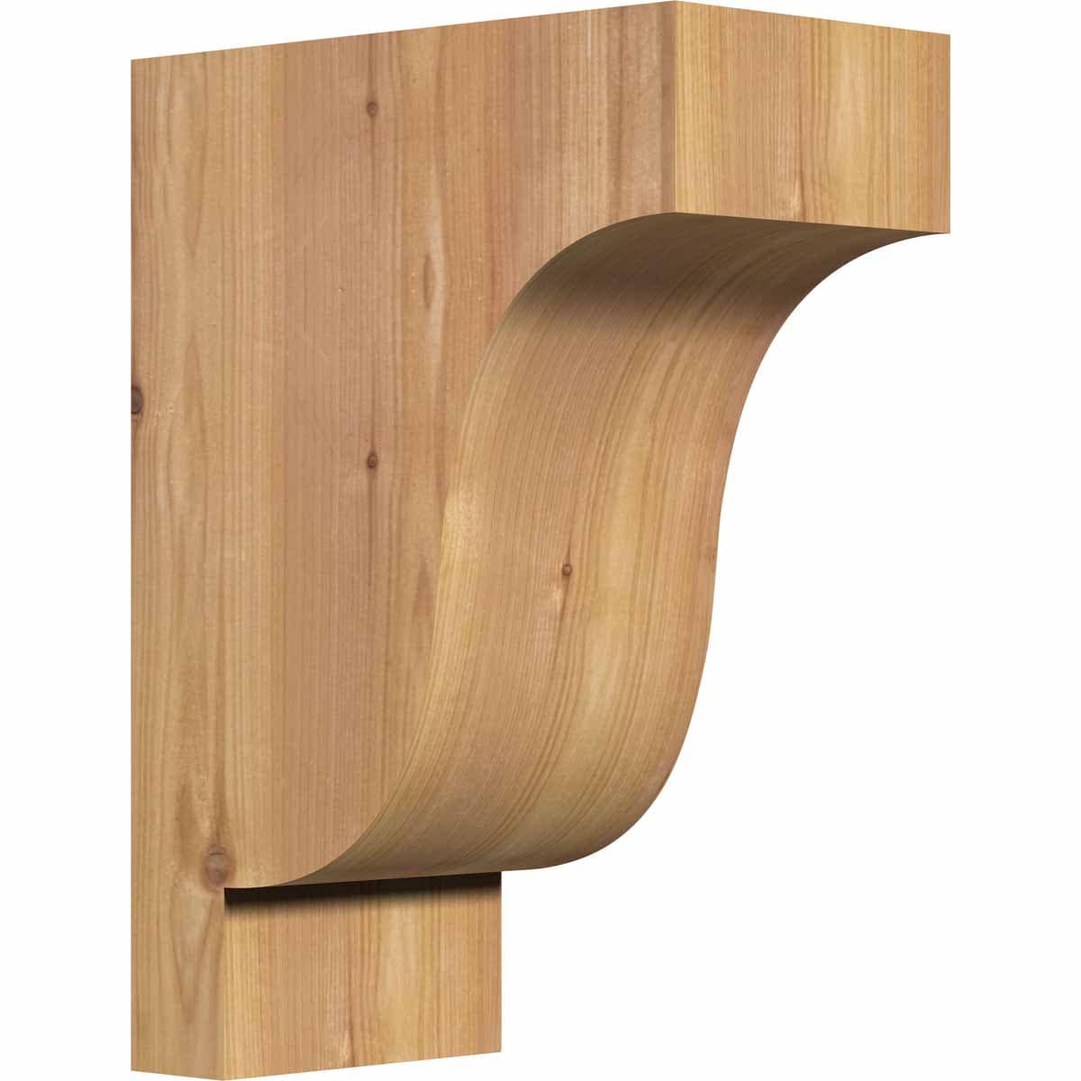 Ekena Millwork COR06X10X14NEW00SWR 5.5-in x 10-in x 14-in Newport Unfinished Western red cedar Wood Paintable/Stainable Corbel