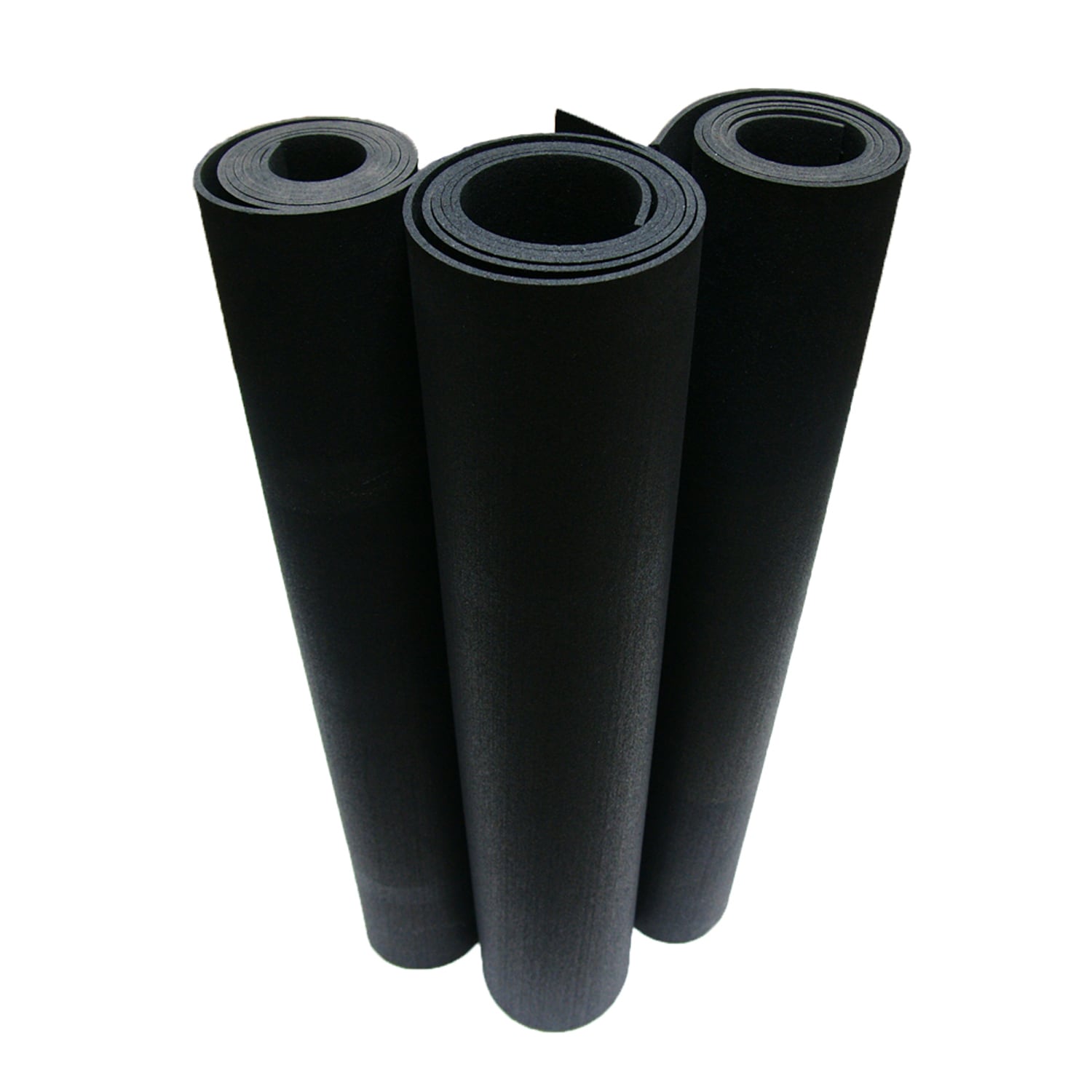 Goodyear ReUz Rubber Flooring Rolls - 3mm x 48 x 25ft - Black