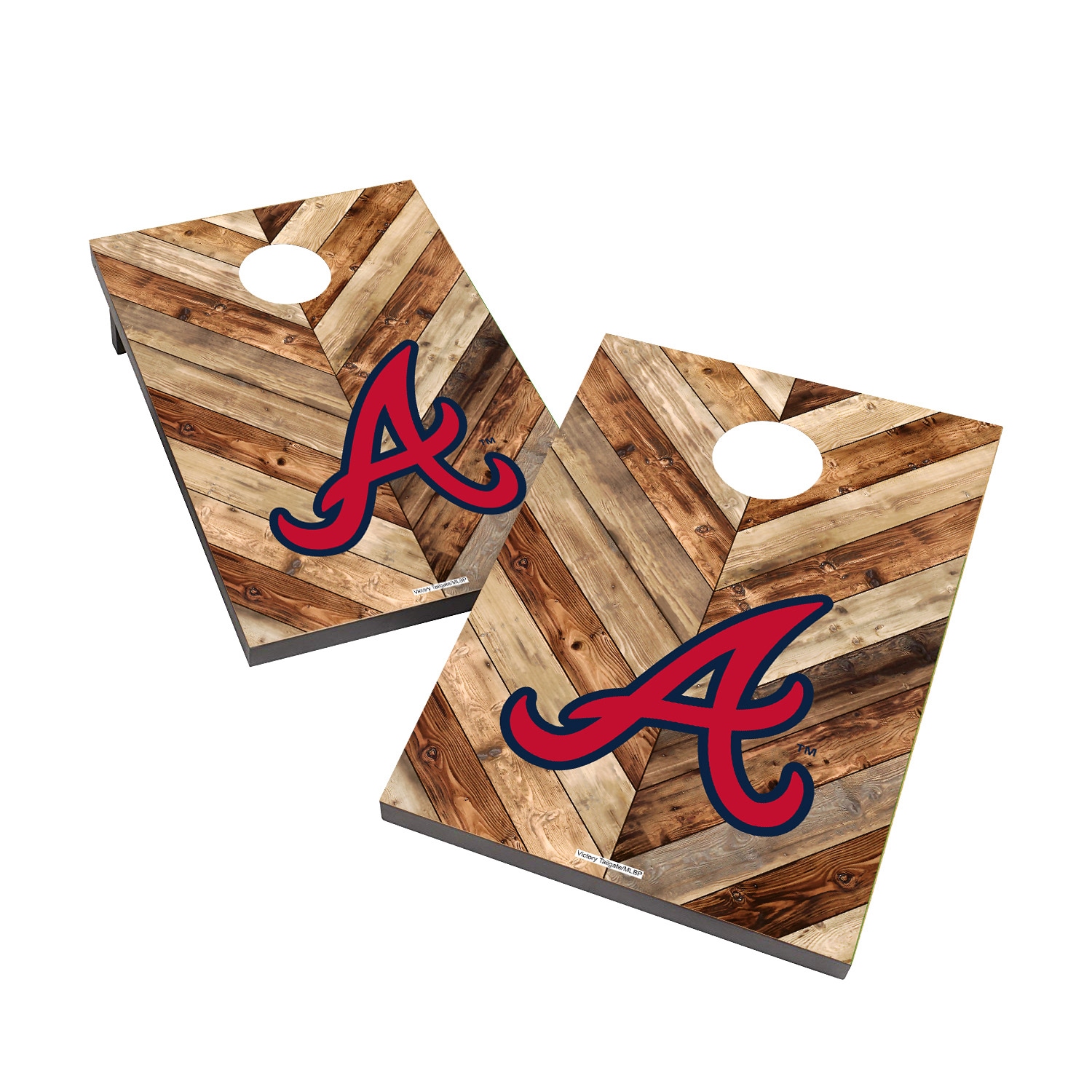 Atlanta Braves Version 5 Cornhole Wraps - Set of 2 - Custom Cornhole, LLC