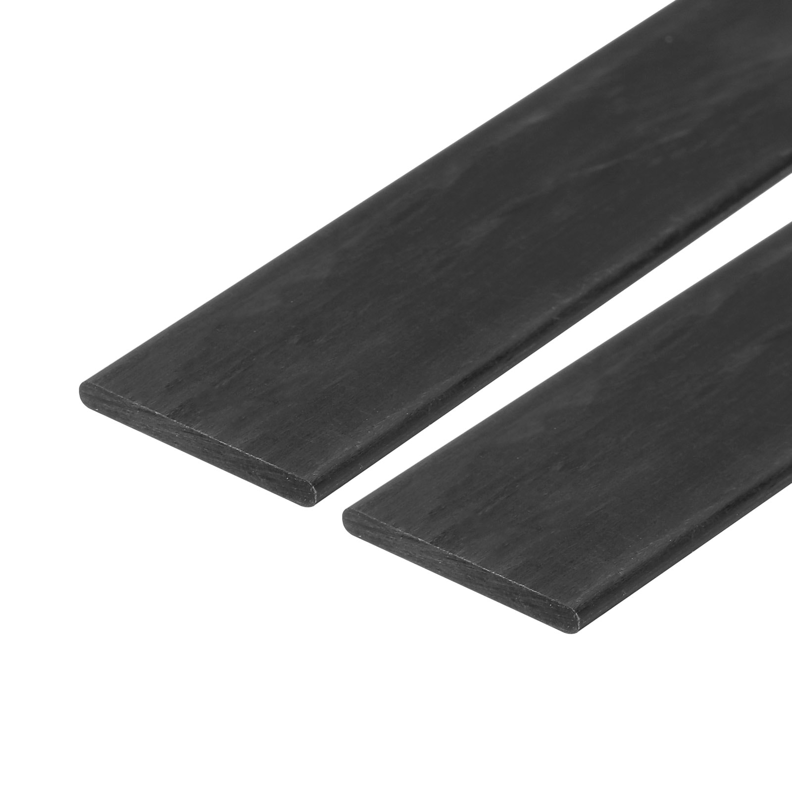 Unique Bargains 2pcs Carbon Fiber Strip 2x19mm 500mm Length Pultruded Flat Carbon Fiber Bars for Kites RC Airplane