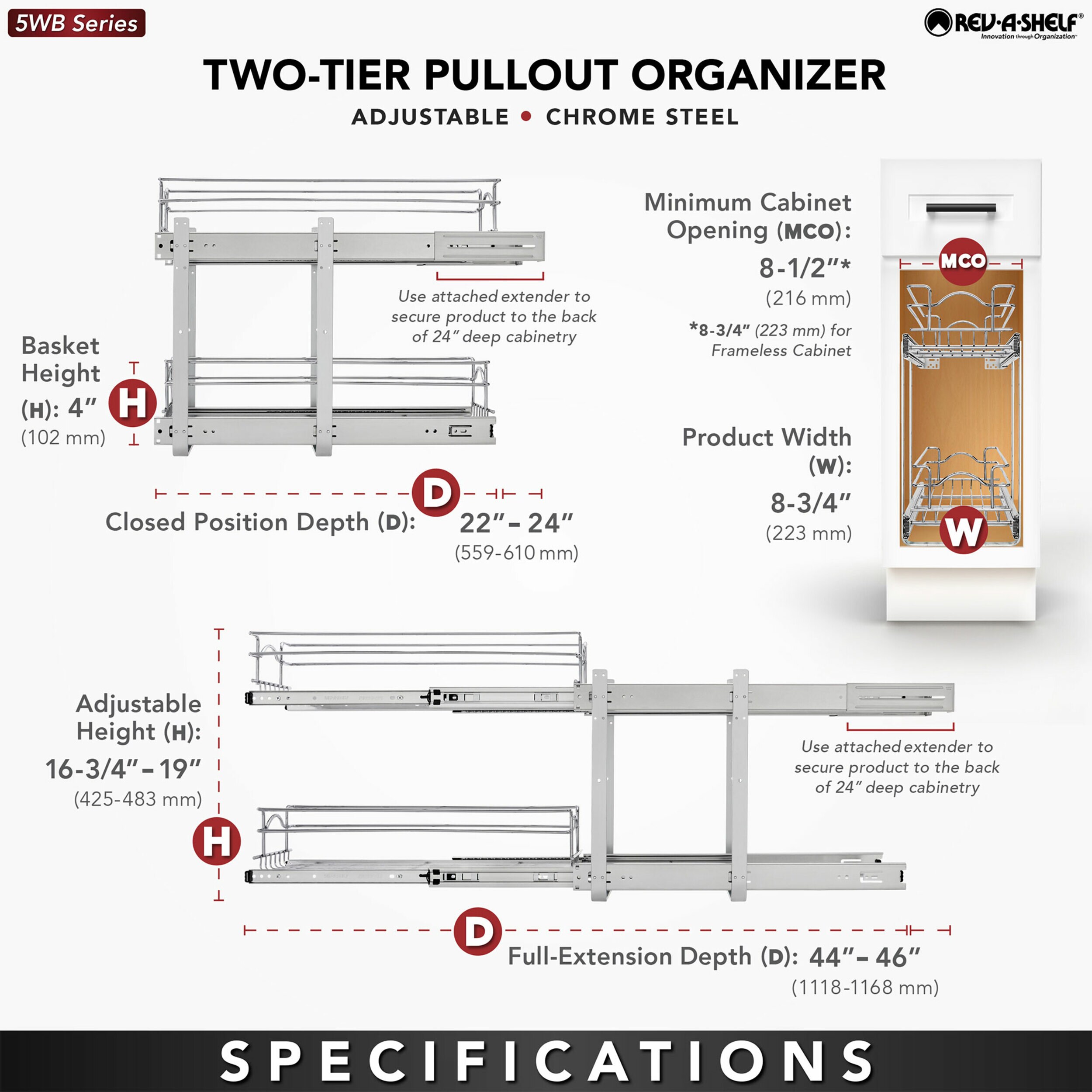 Rev-A-Shelf 176692 Pullout-Trash-Cans - View #5