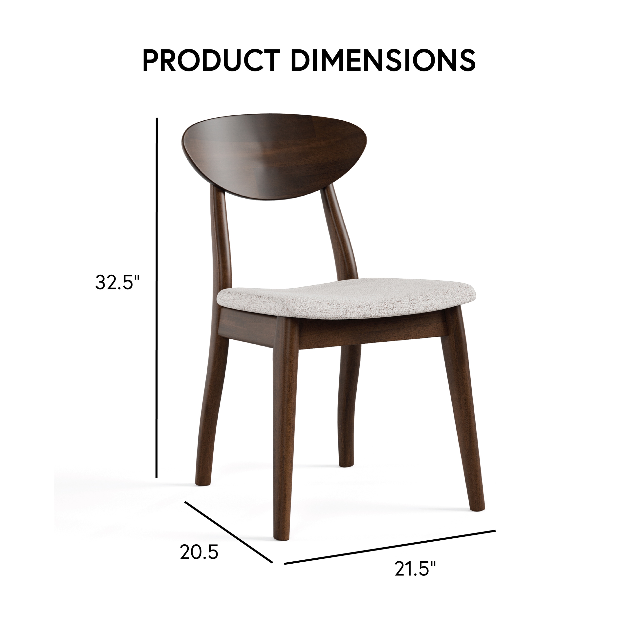 Furniture of America IDF-30005WN-SC Dining-Chairs - View #3