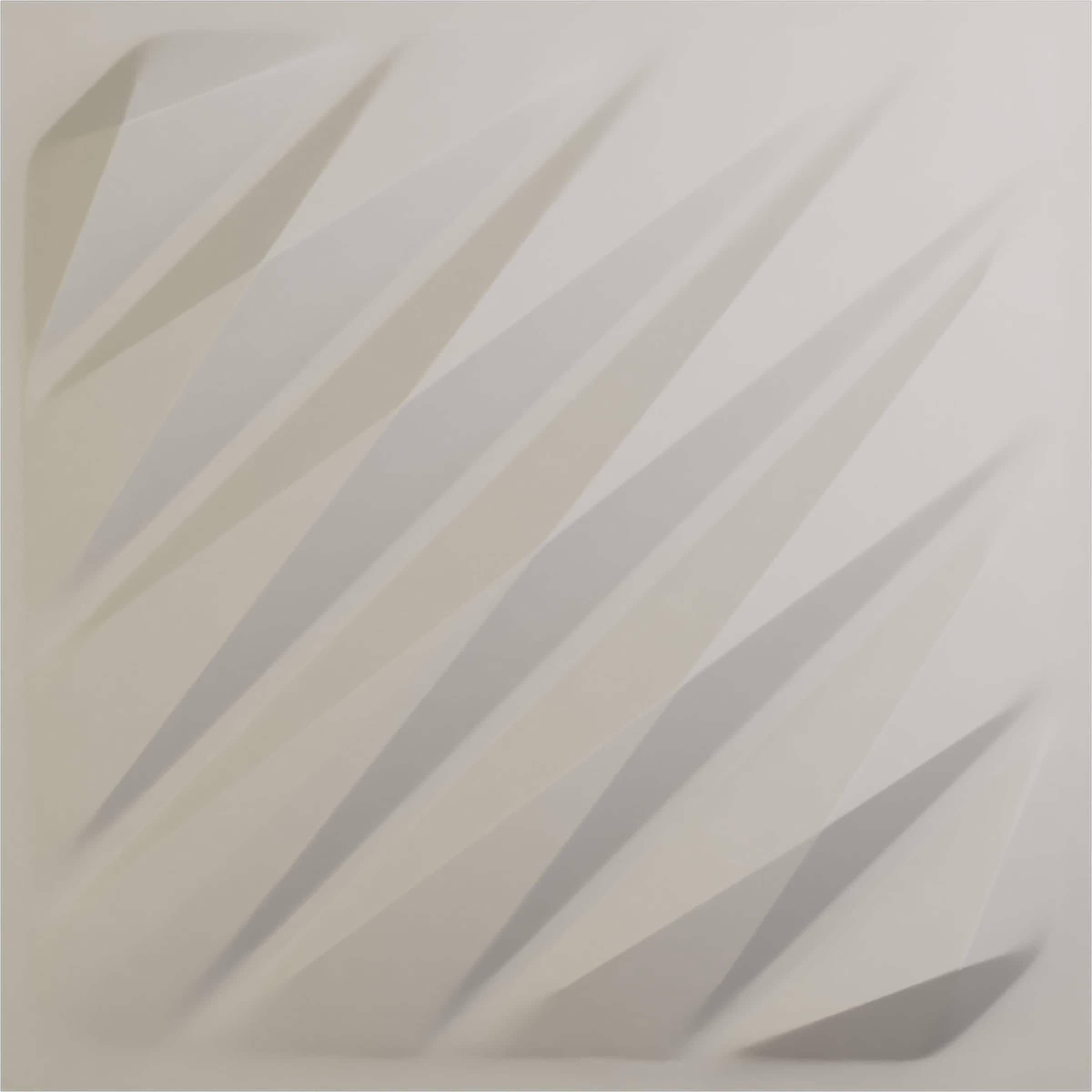 Ekena Millwork WP20X20AWGBW-CASE-12 19-5/8-in x 19-5/8-in Embossed Paintable/Stainable Off-white PVC Wall Panel ( 12 -Pack, Covers 32.04-sq ft )