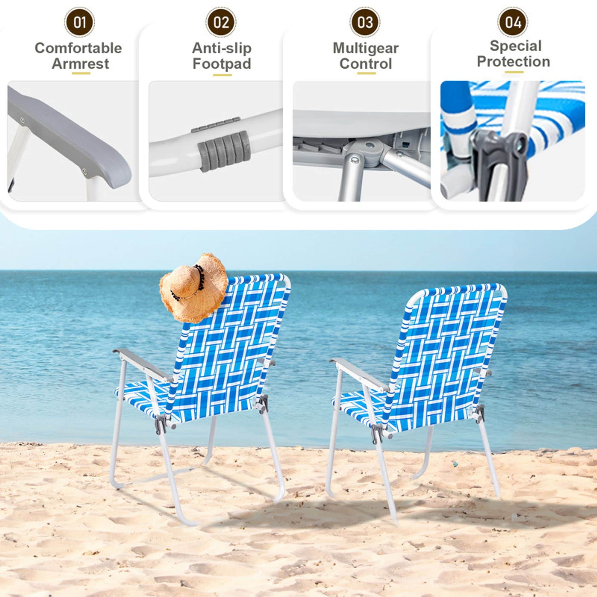Winado TGK1-G58000139 Beach-Camping-Chairs - View #2