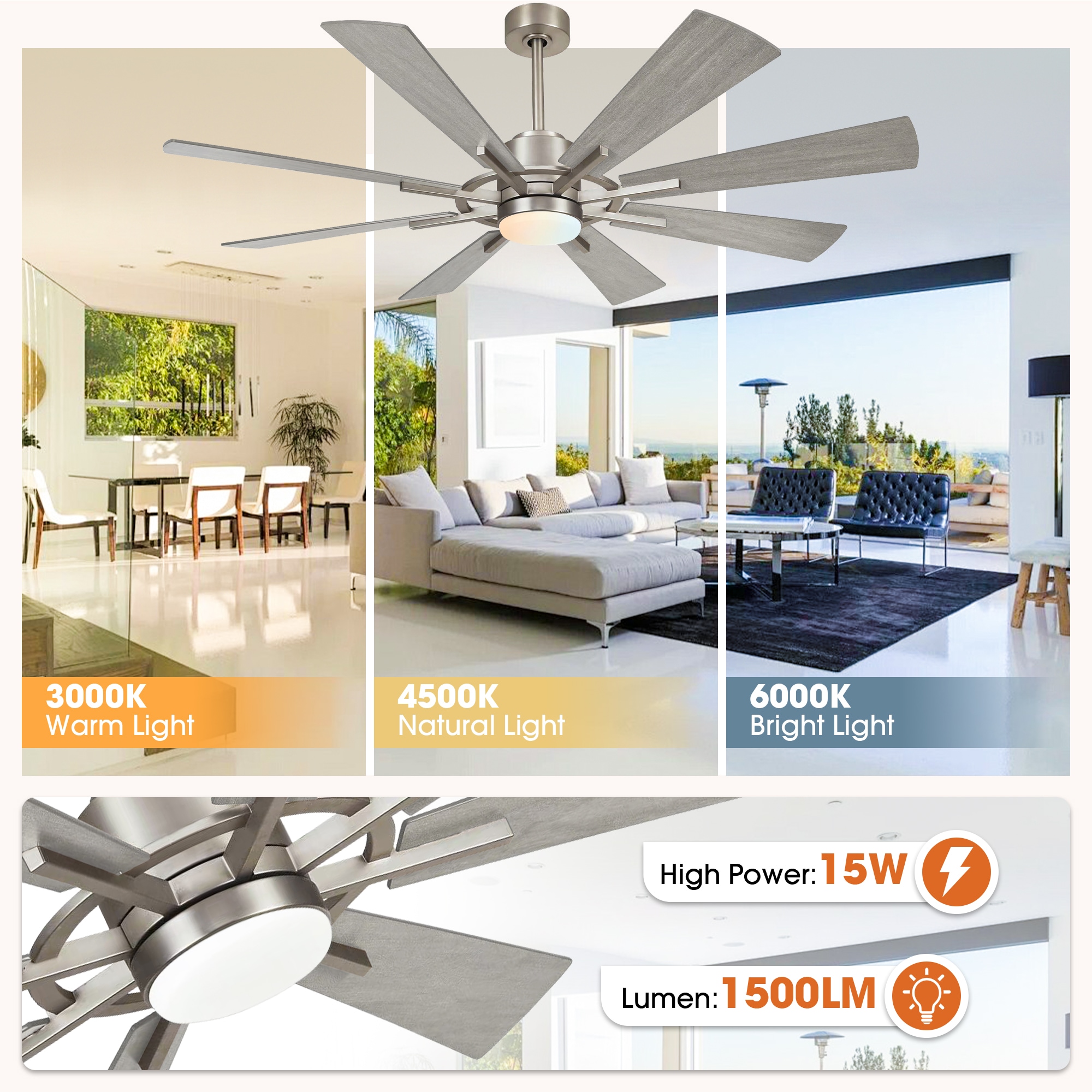 Parrot Uncle F8217SN110V Ceiling-Fans - View #7