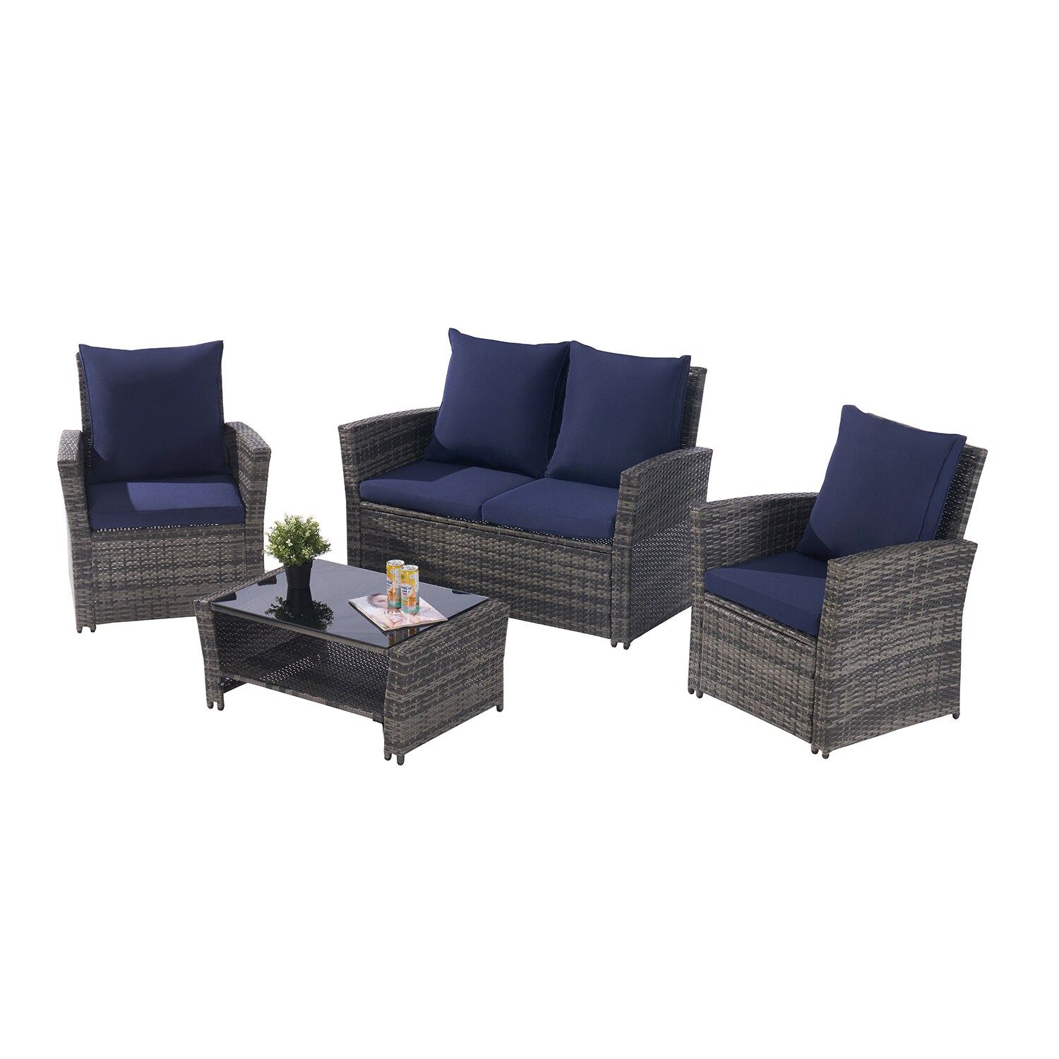 Bybafun YA0100149 Patio-Conversation-Sets - View #2