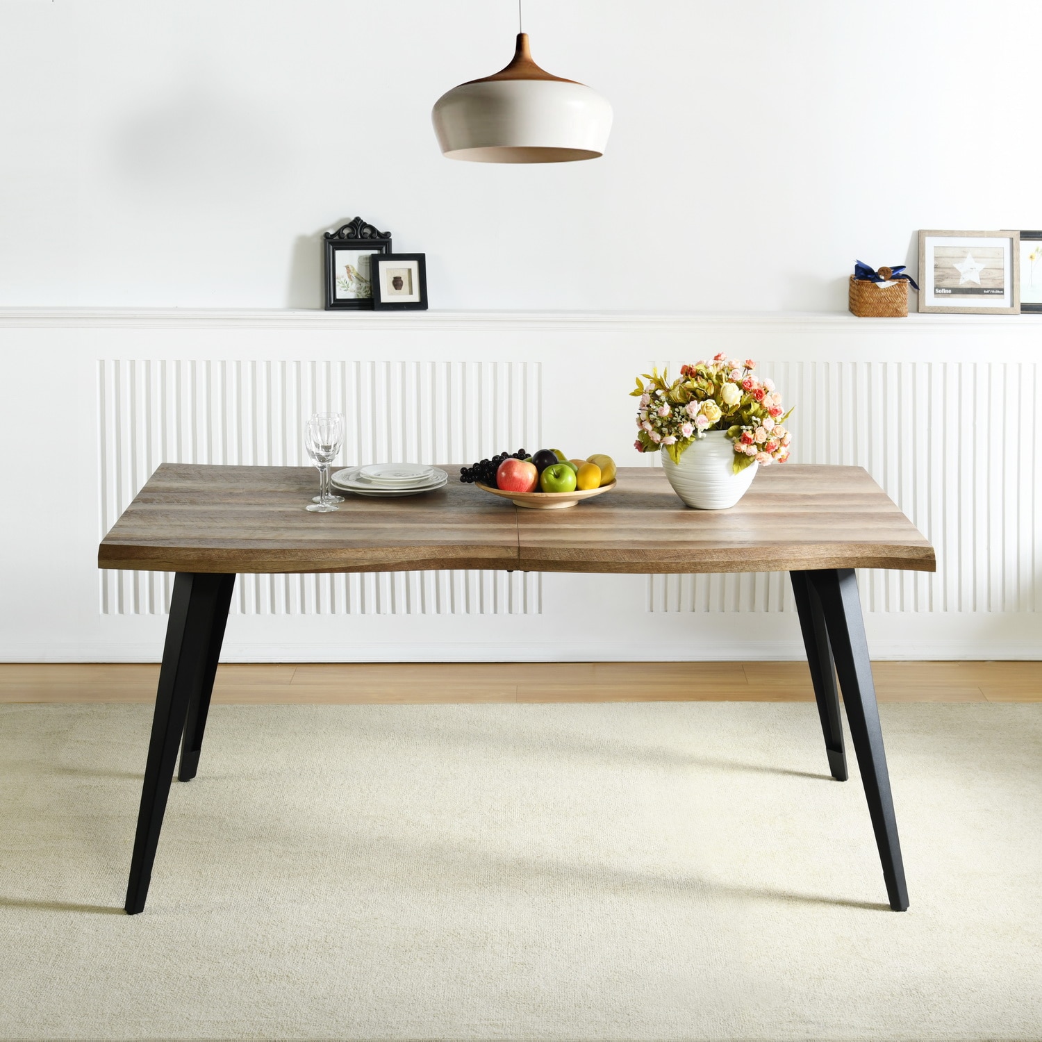 Homy Casa LANCEL KD WALNUT Dining-Tables - View #2