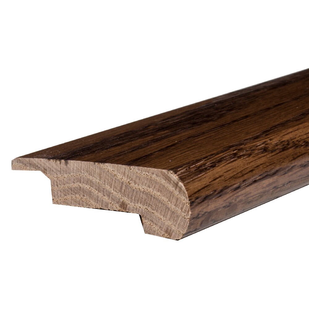 Flexco 838034 Solid Wood Stair Nose 2.75-in x 78-in x 1-in Tapenade Prefinished Wood Red oak Overlap Stair Nosing