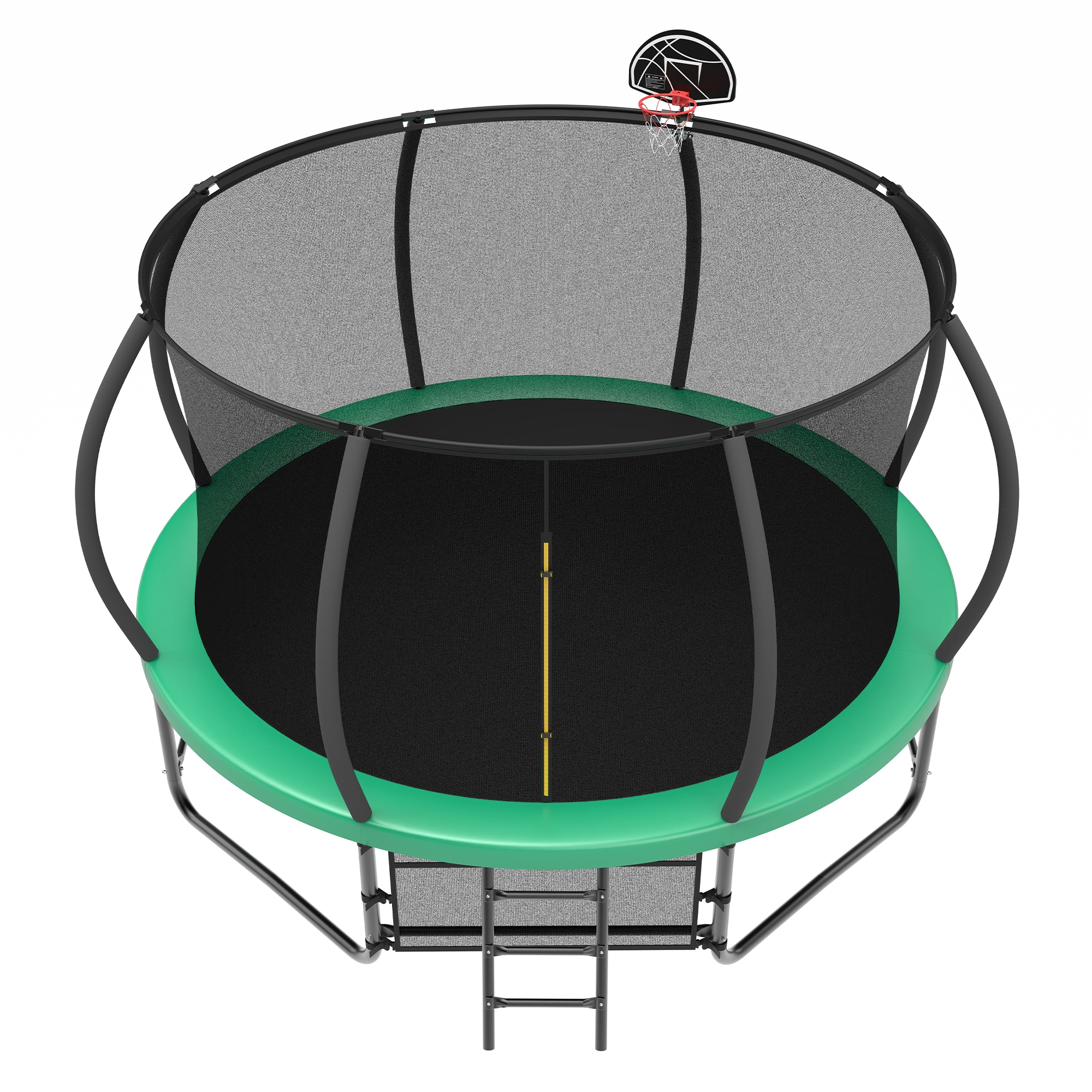 LUXEYARD Trampoline with Enclosure Recreational Trampolines with Ladder and AntiRust Coating ASTM Approval Outdoor Trampoline for Kids
