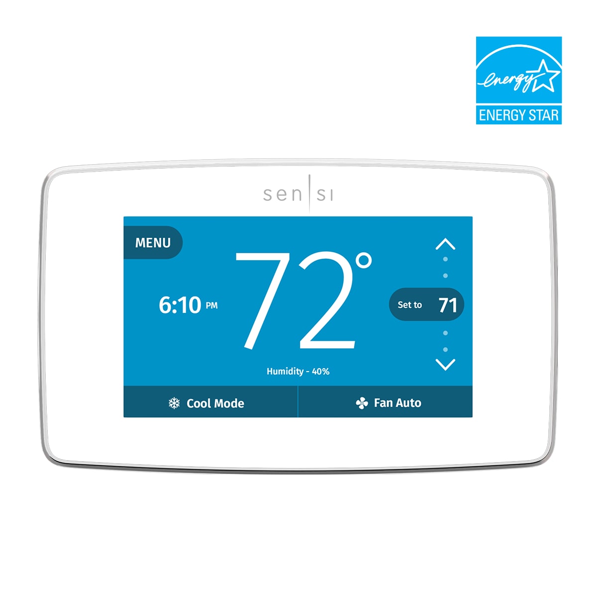 Bosch Connected BCC50 Wi-Fi Smart Thermostat TouchScreen, Alexa/Google,  White