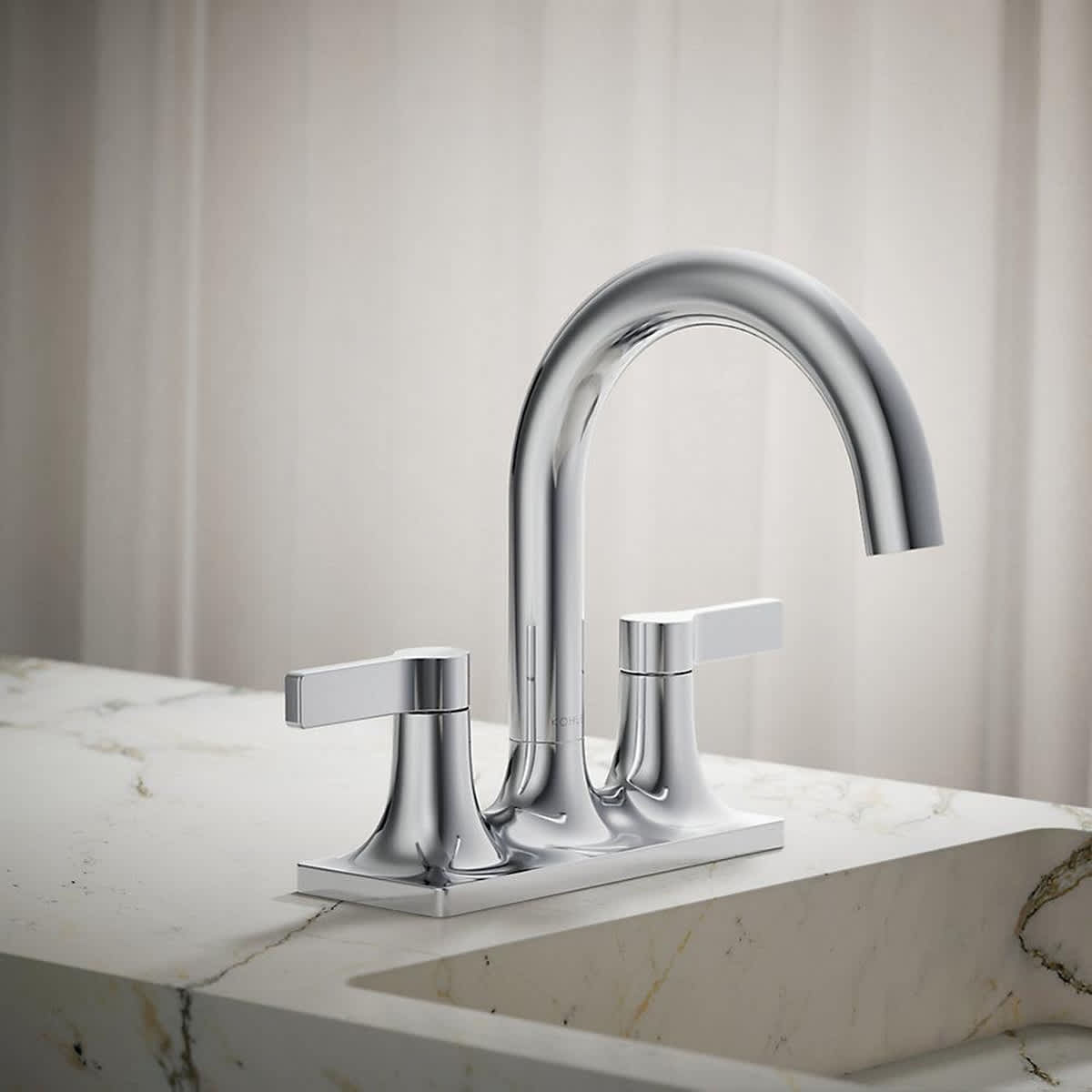 KOHLER 28124-4K-CP Lavatory-Faucets - View #2