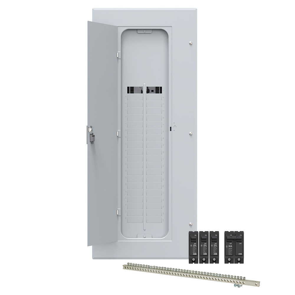 ABB ReliaHome P-Series 200 -Amp 40 -Spaces 80 -Circuit Indoor Main Lug Plug-On Neutral Load Center (Value Pack) #PAL4020PA