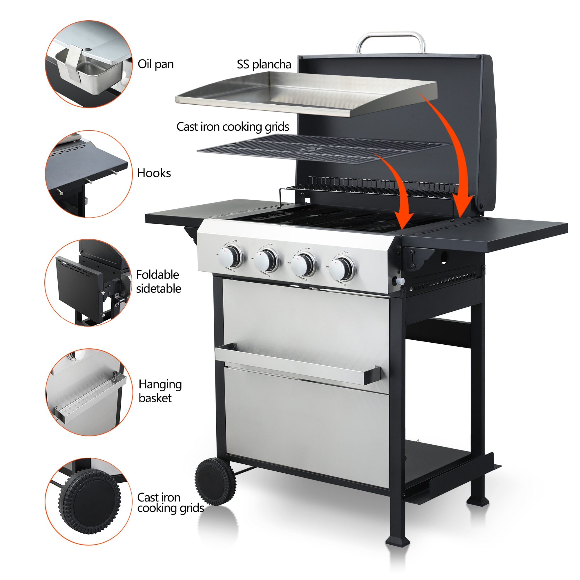 Siavonce XHP208389 Gas-Grill - View #3