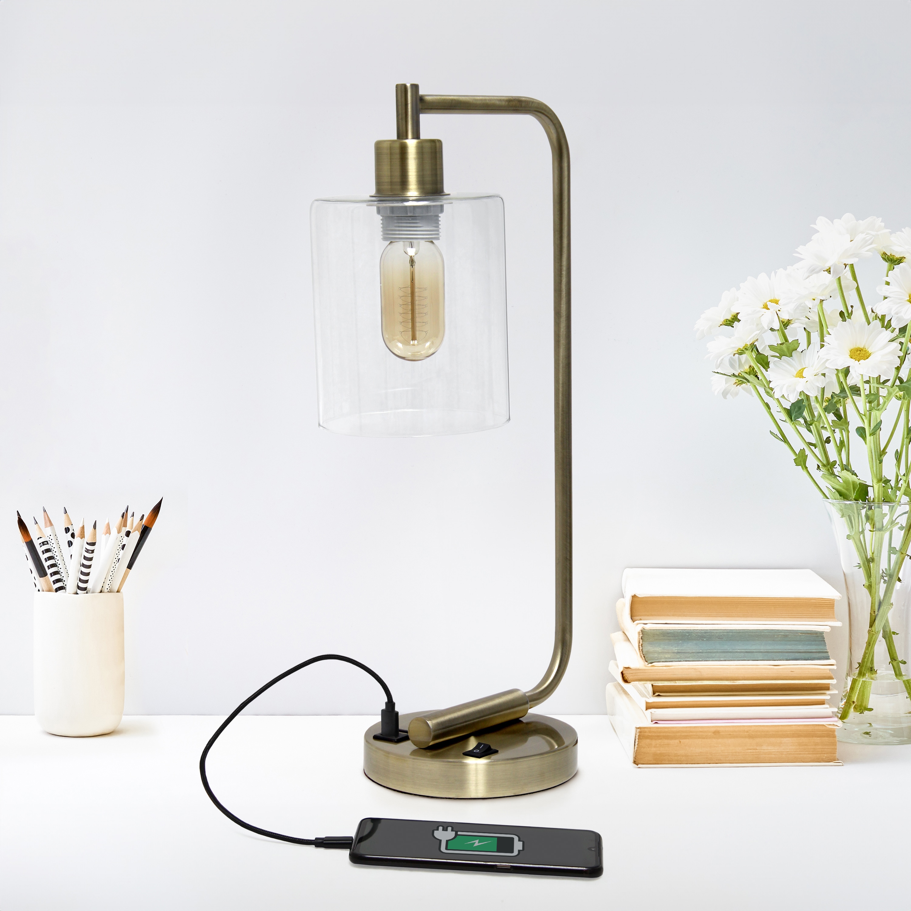 Creekwood Home CWD-1017-AB-LB Desk-Table-Lamps - View #4