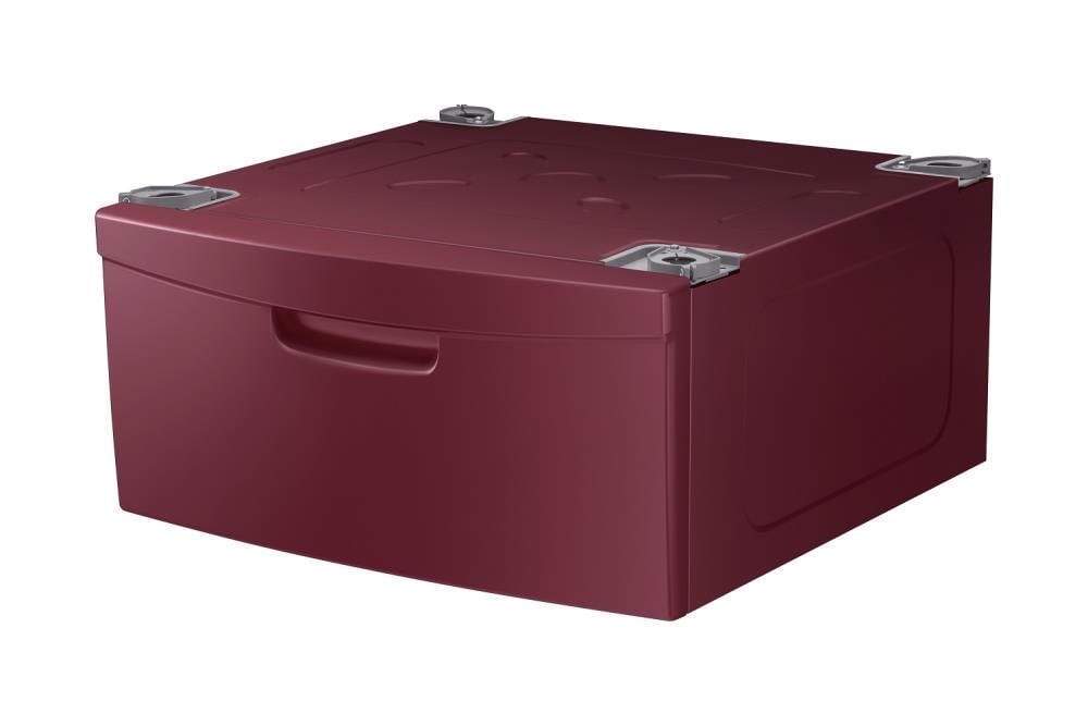 Samsung 14-in x 27-in Universal Laundry Pedestal (Refined Wine) with  Storage Drawer at