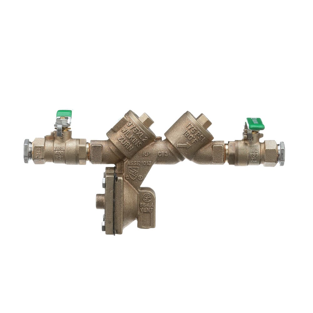 Bronze Fnpt 1/4-in Reduced Pressure Backflow Preventer Stainless Steel | - Zurn Wilkins 14-975XL2