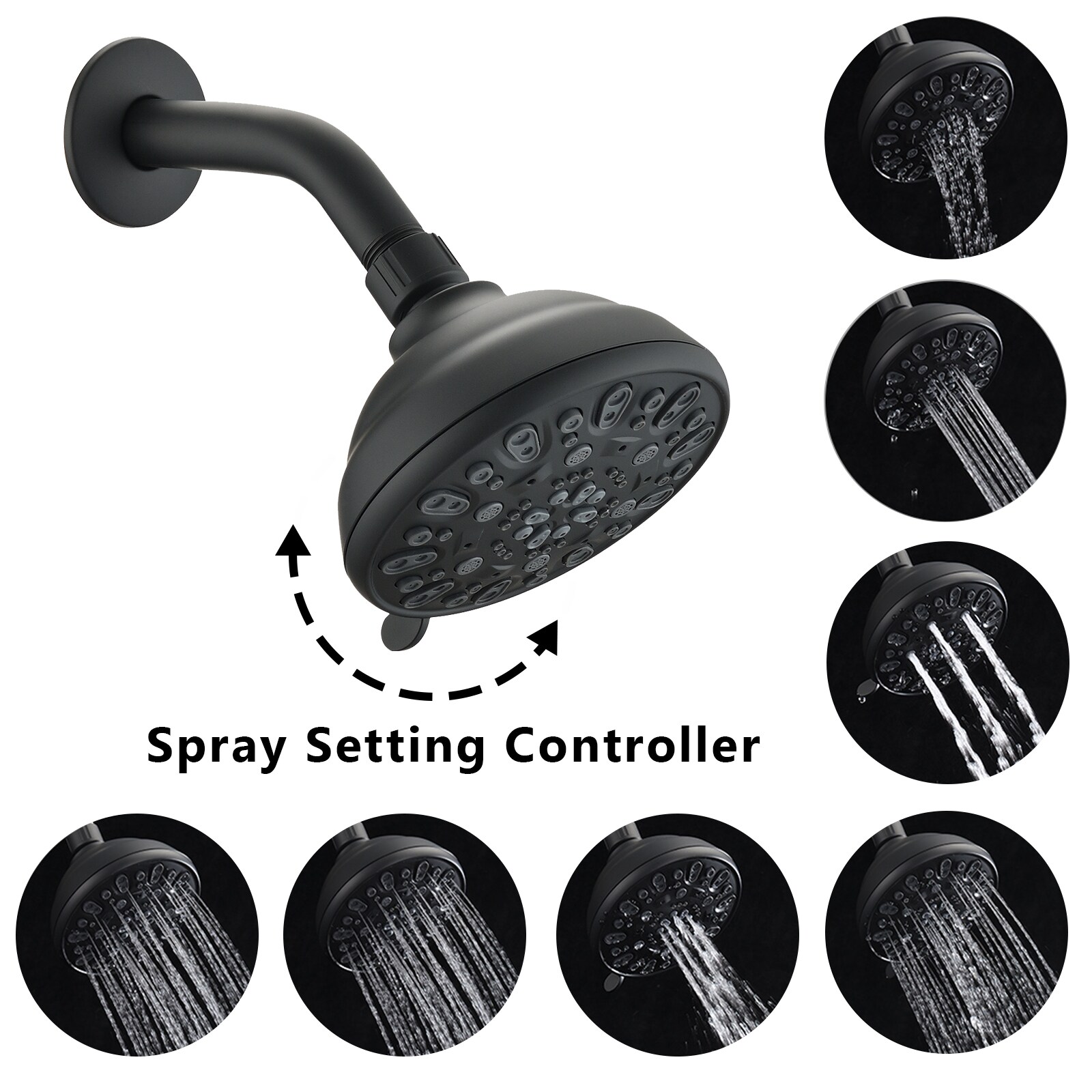 waterpar WPLO-SH458 Fixed-Showerhead - View #2