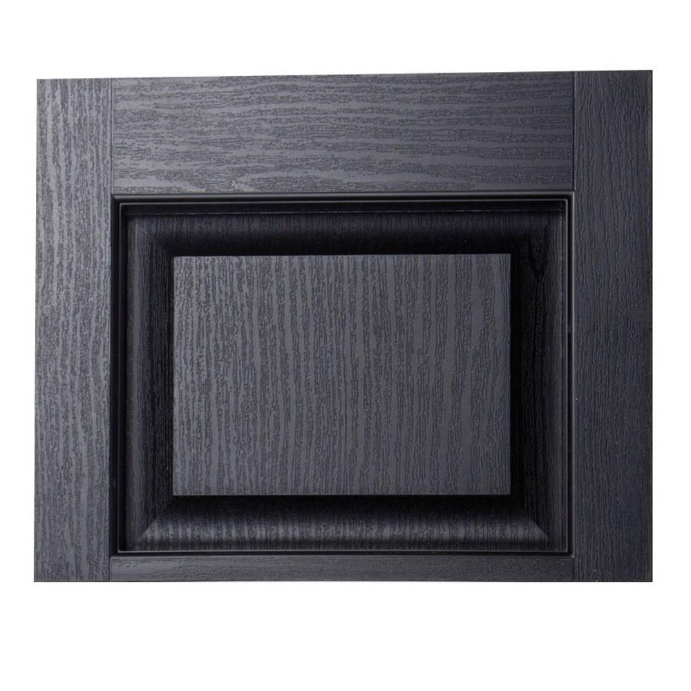 Alpha ACCTRANSBLK 14.5-in W x 11.875-in H Black Raised Panel Exterior Shutters
