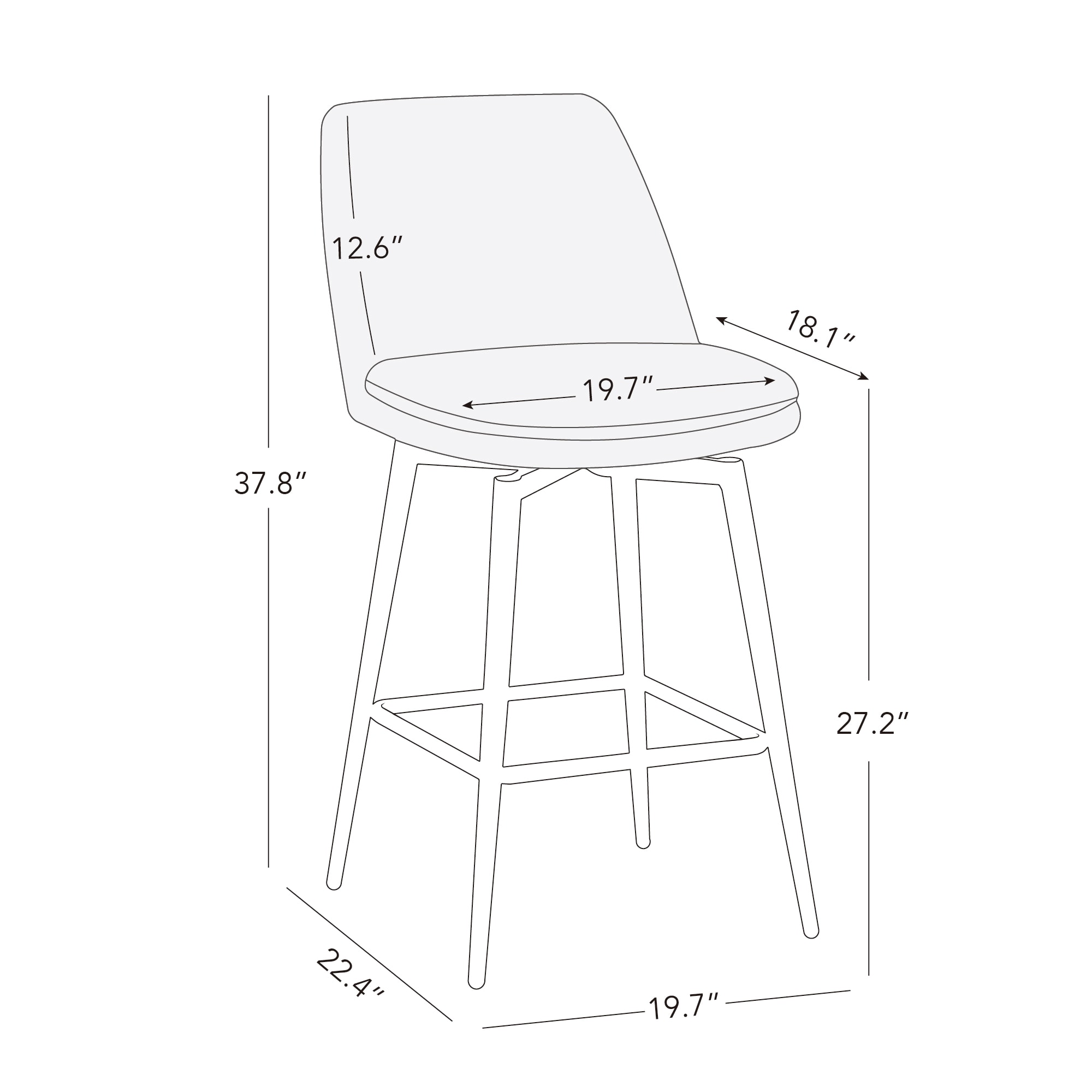 Circle 55 LWSY2006-PU6016 stools - View #9
