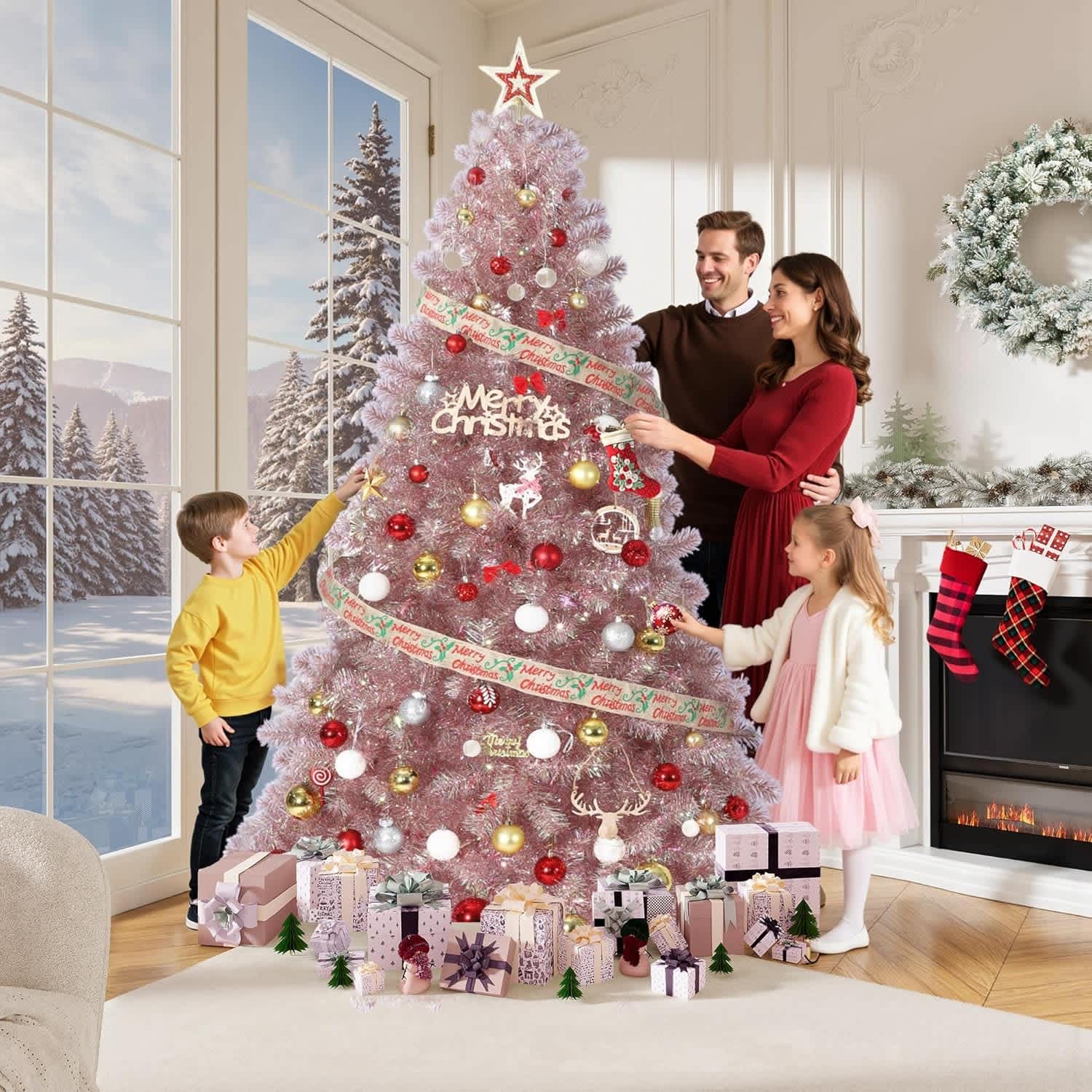 Qeetex LSACT-QH-35J4LT59 Artificial-Christmas-Trees - View #2