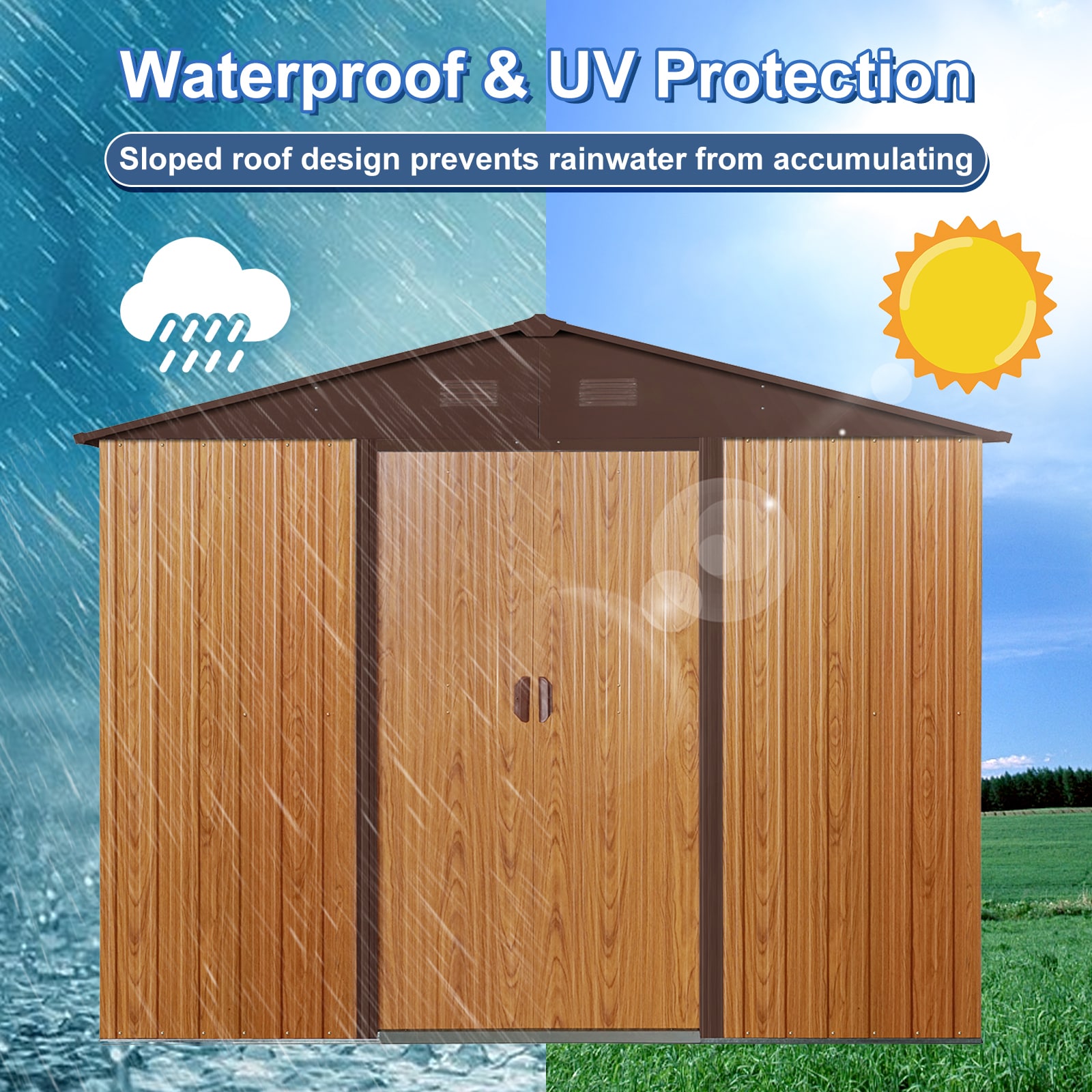 Xspracer ML-OS15WS Metal-Storage-Buildings-Sheds - View #3