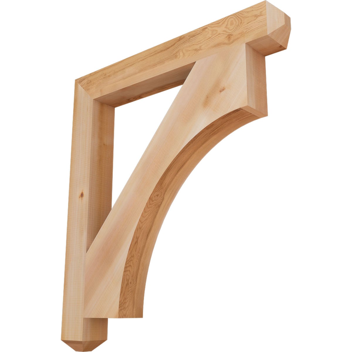 Ekena Millwork BKT04X32X36WTL04SWR Westlake craftsman smooth 3-1/2-in x 32-in x 36-in Western red cedar Brown Wood Standard bracket