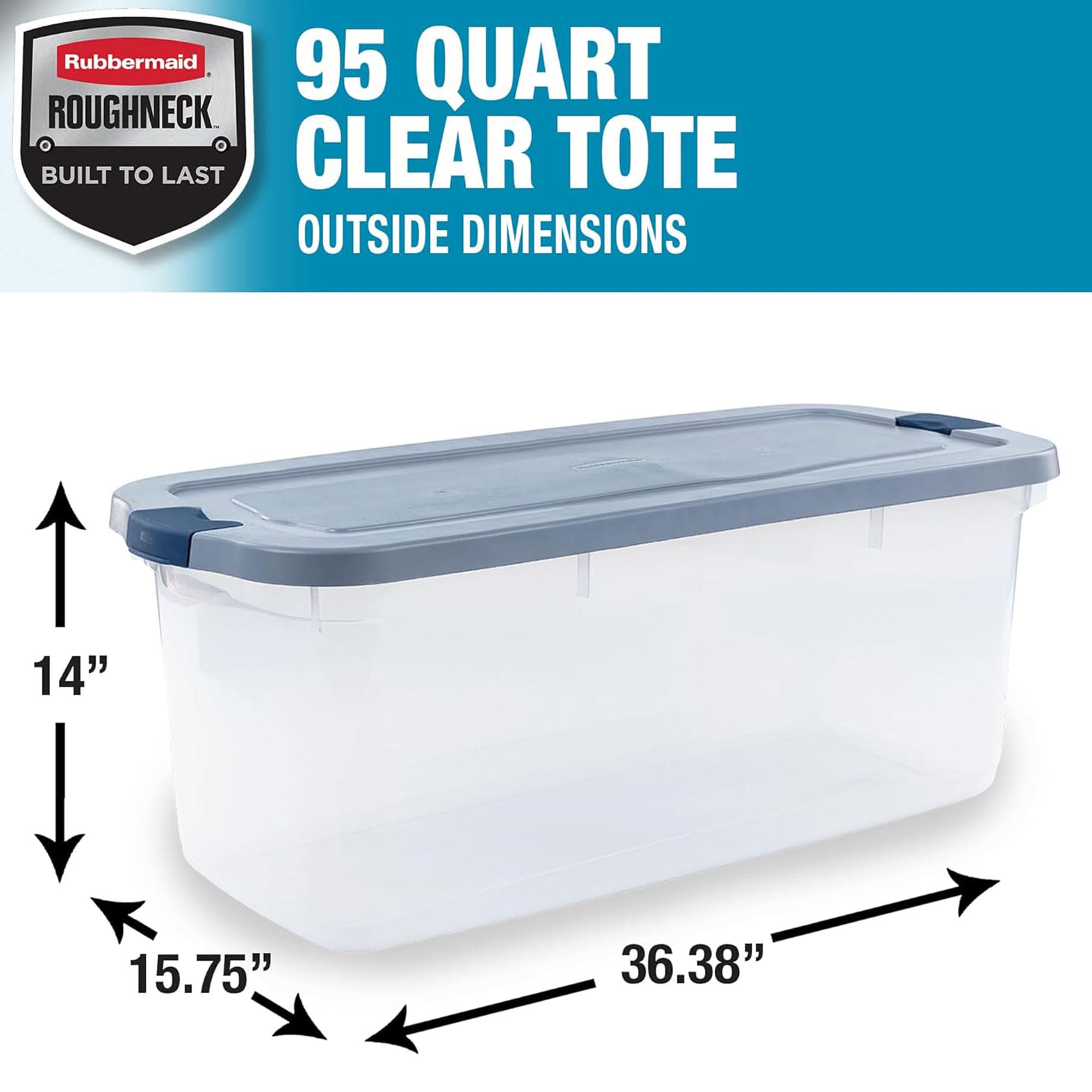 Rubbermaid 411888 Plastic-Storage-Totes - View #2