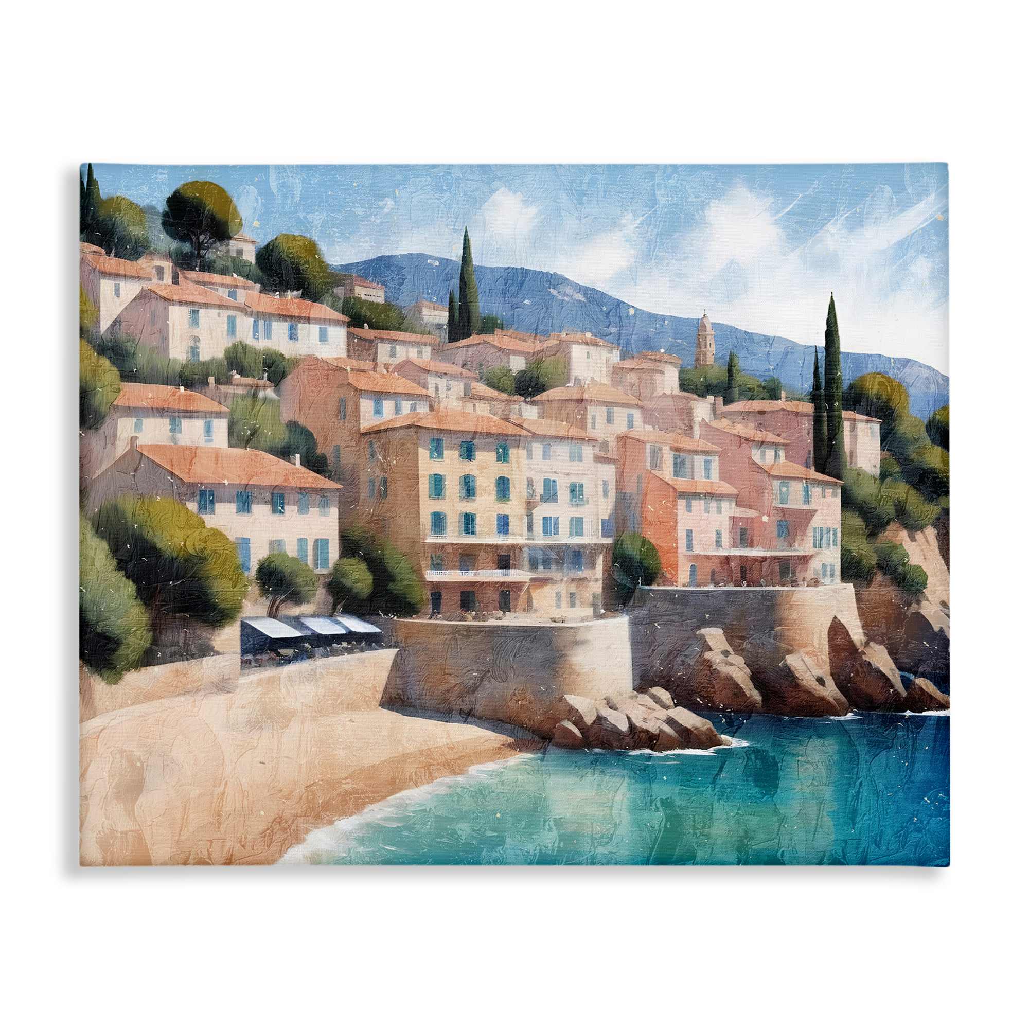 Stupell Industries BS-003-CN-24X30 Charming Coastal Architecture Canvas Wall Art By Kim Allen 30 x 24