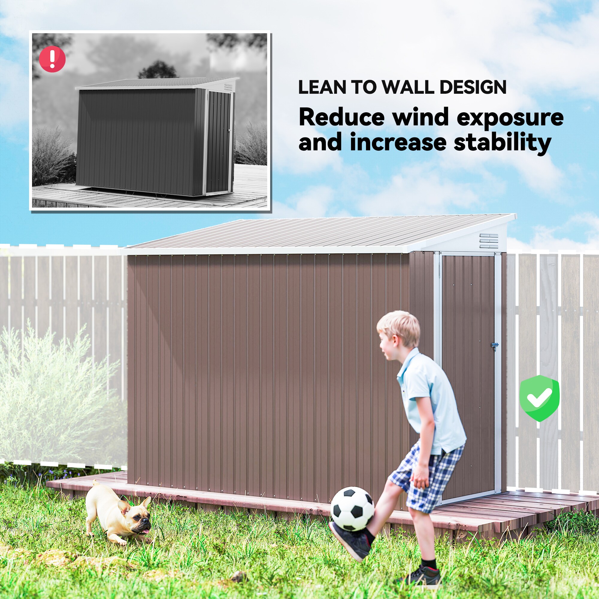 Outsunny 845-692V01BN Small-Outdoor-Storage - View #6
