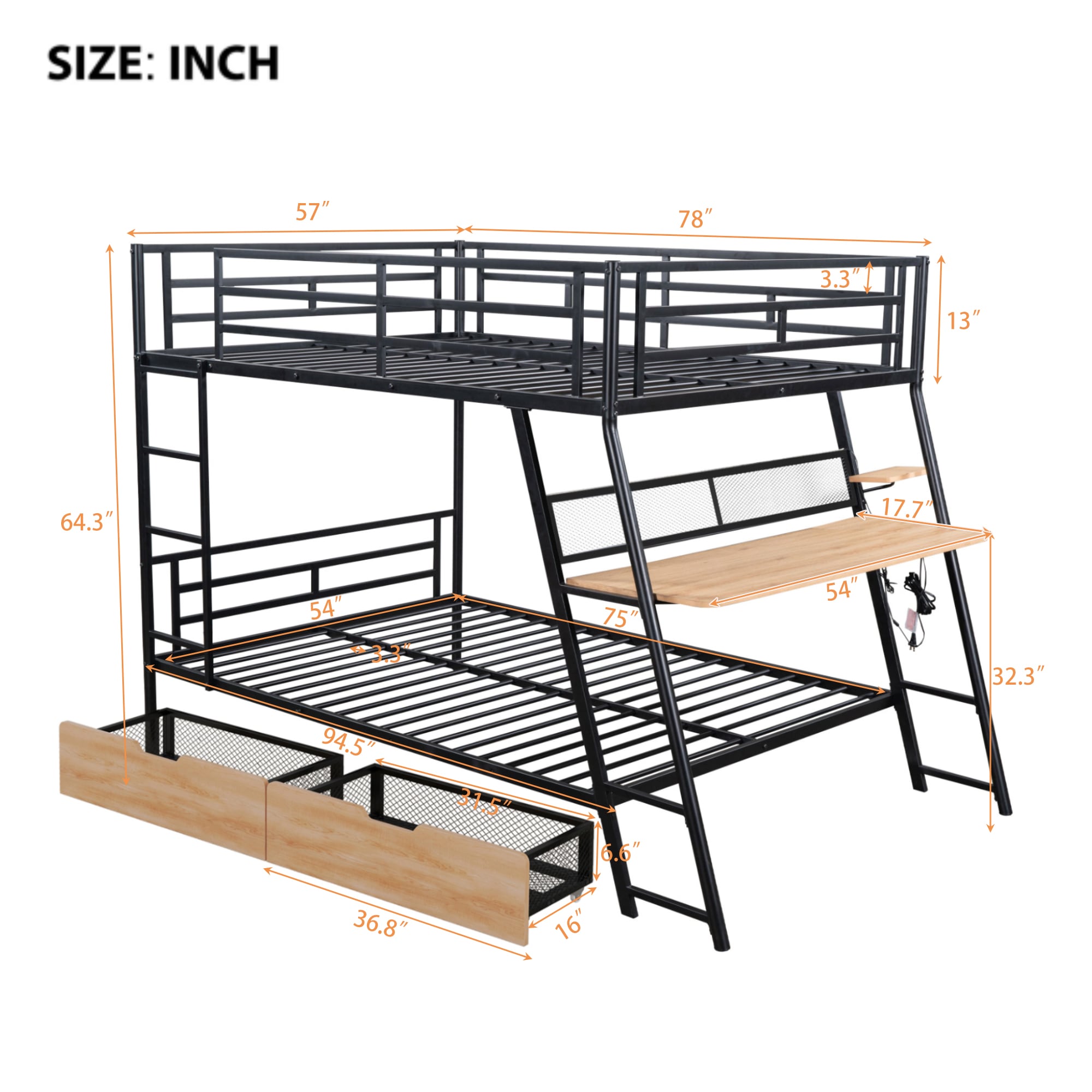 ModernLuxe GX001517AAB Bunk-Beds - View #6