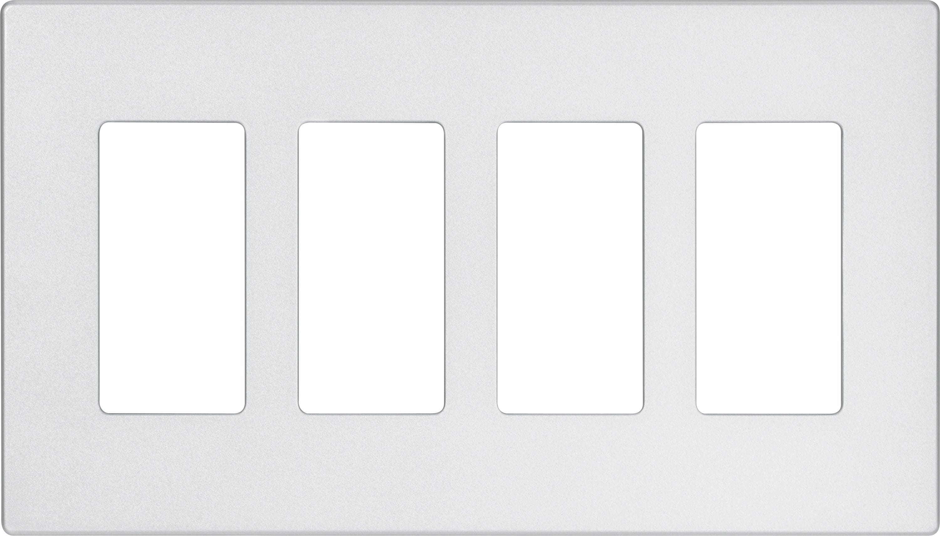 Eaton 9524SG 4 -Gang Silver Granite Nylon Decorator Wall Plate