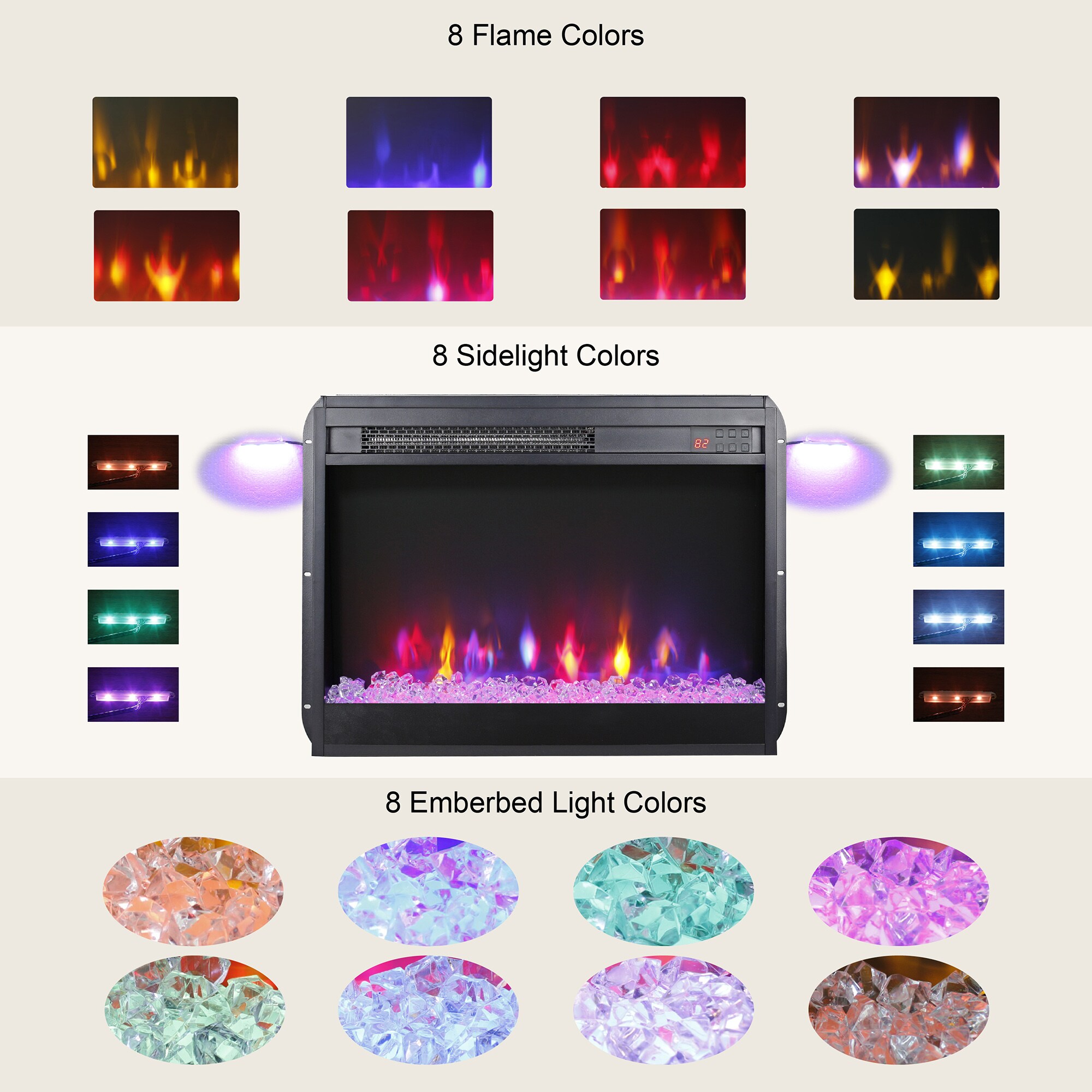 Clihome CL-CB70507 Electric-Fireplaces - View #7