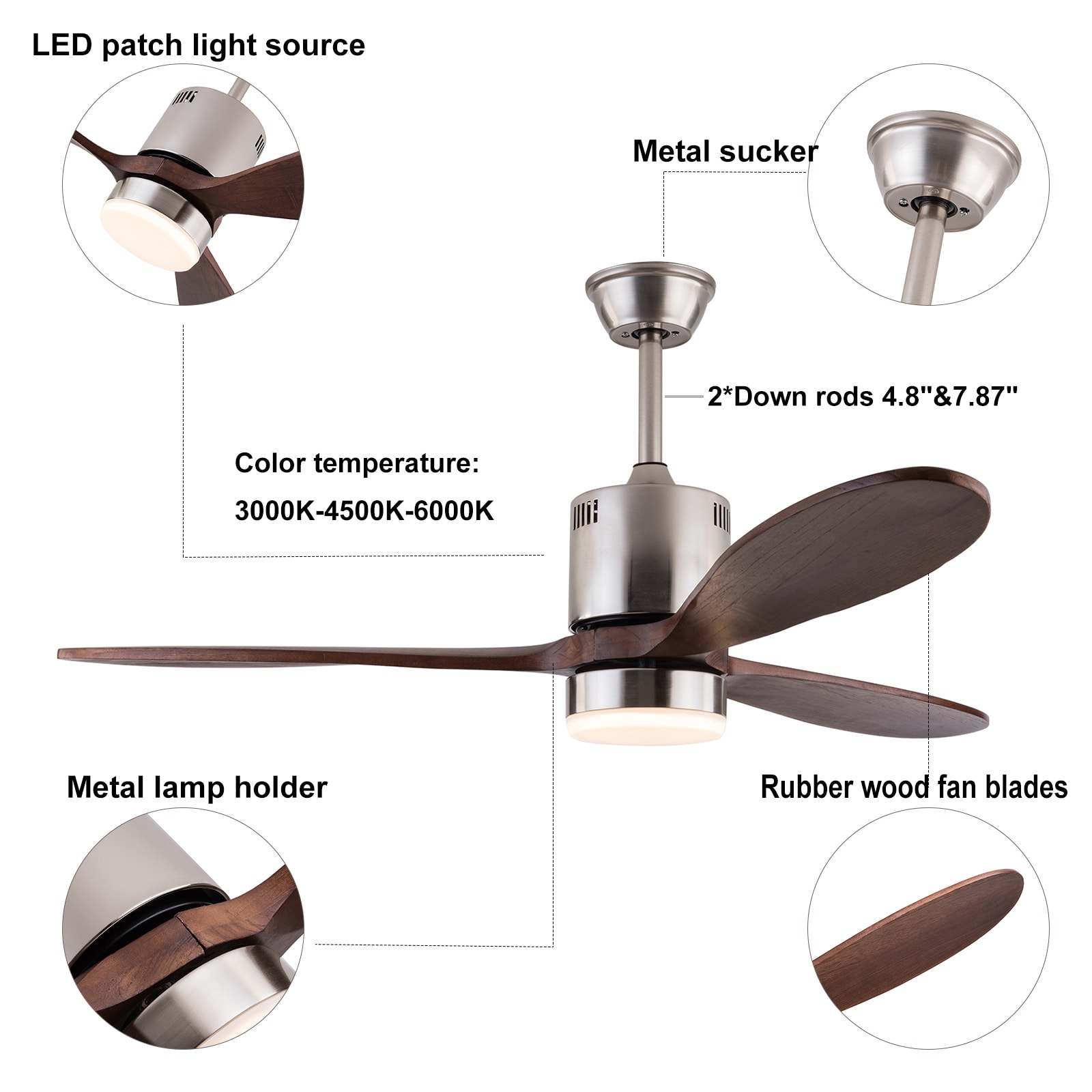 Oukaning JZUCODO5NSHCX Ceiling-Fans - View #6